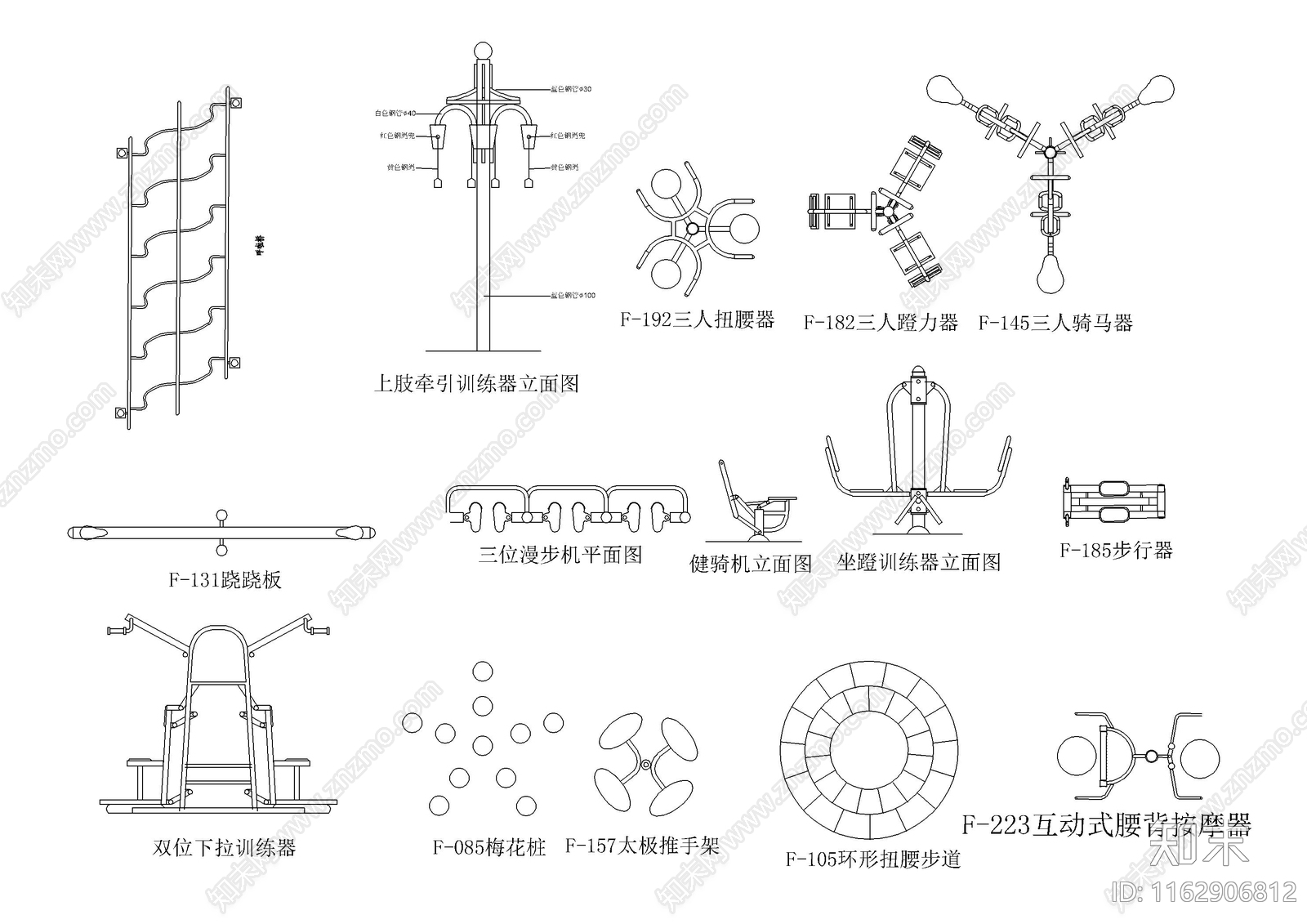现代运动器材施工图下载【ID:1162906812】