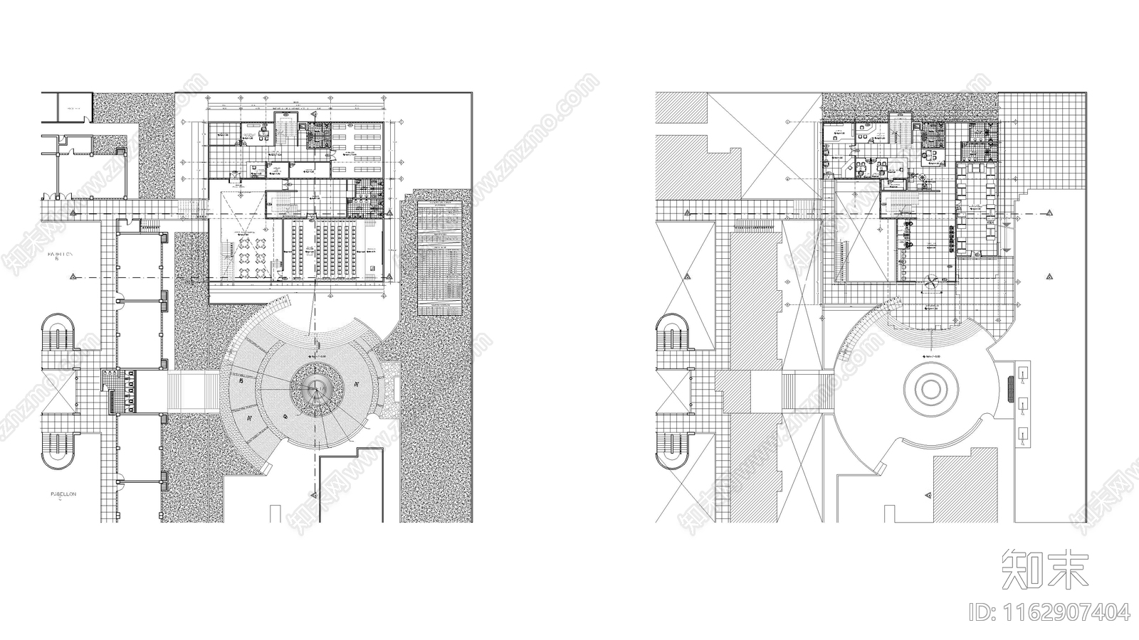 现代学校建筑cad施工图下载【ID:1162907404】
