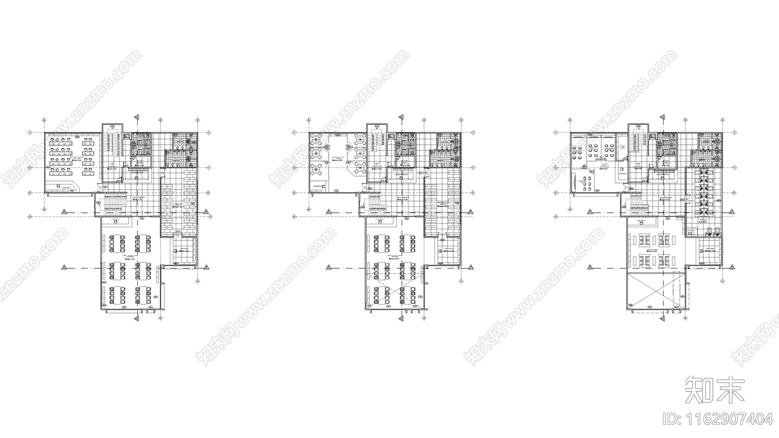 现代学校建筑cad施工图下载【ID:1162907404】