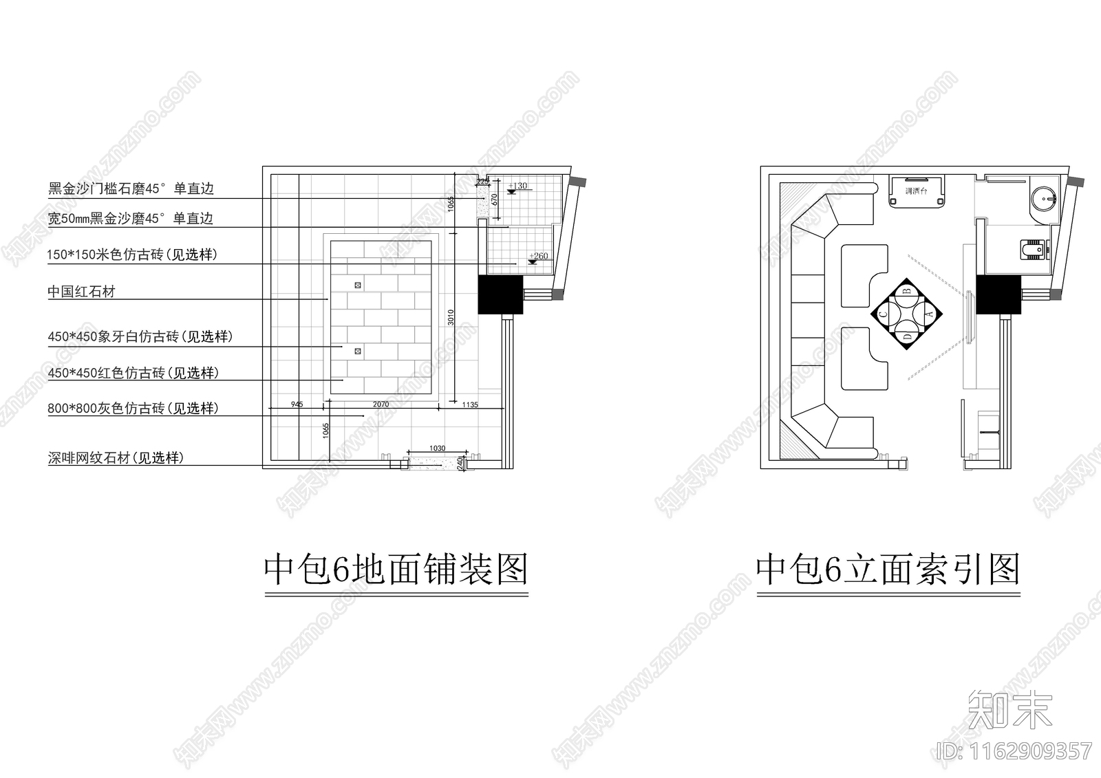 欧式KTVcad施工图下载【ID:1162909357】