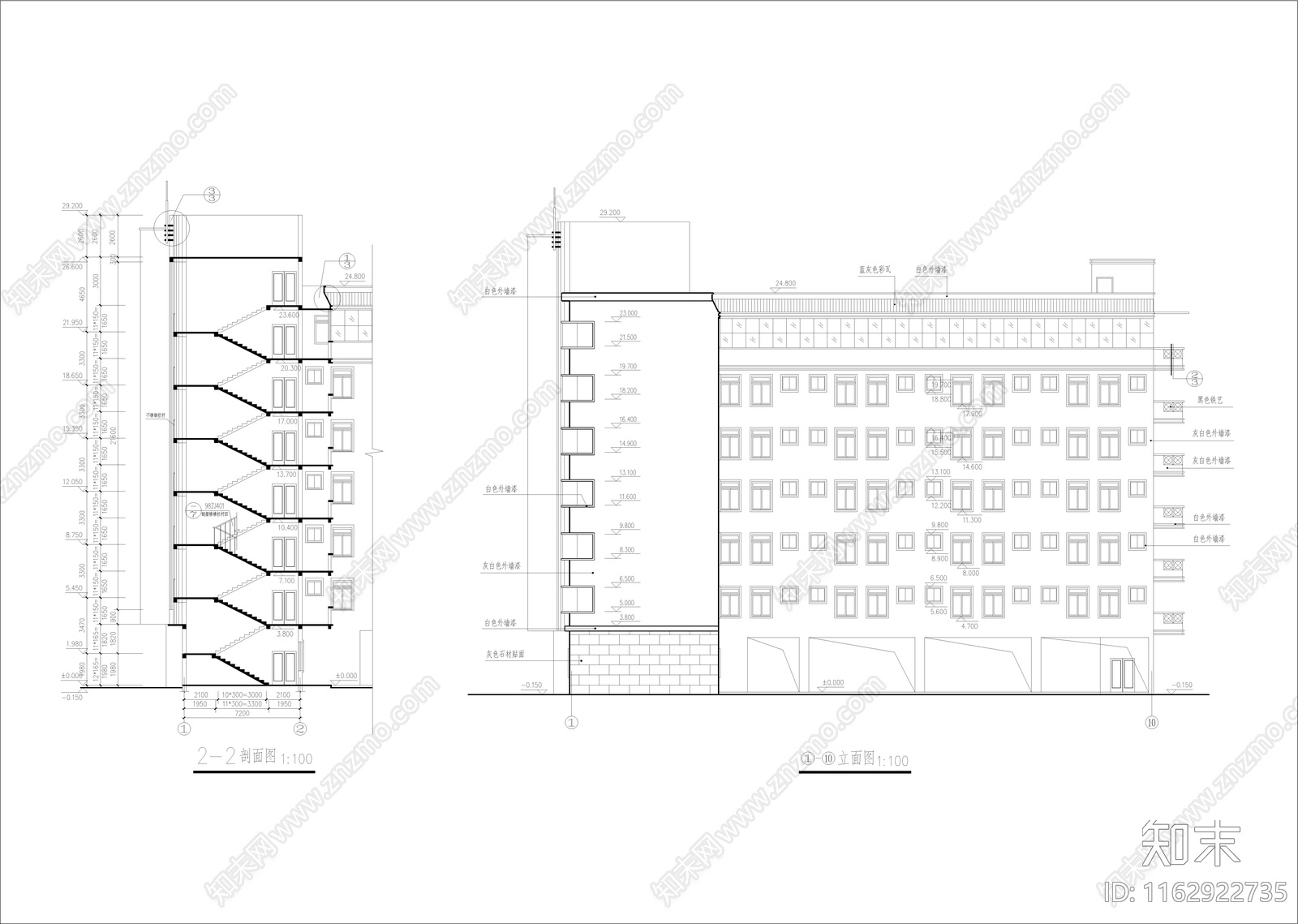 其他医院建筑cad施工图下载【ID:1162922735】