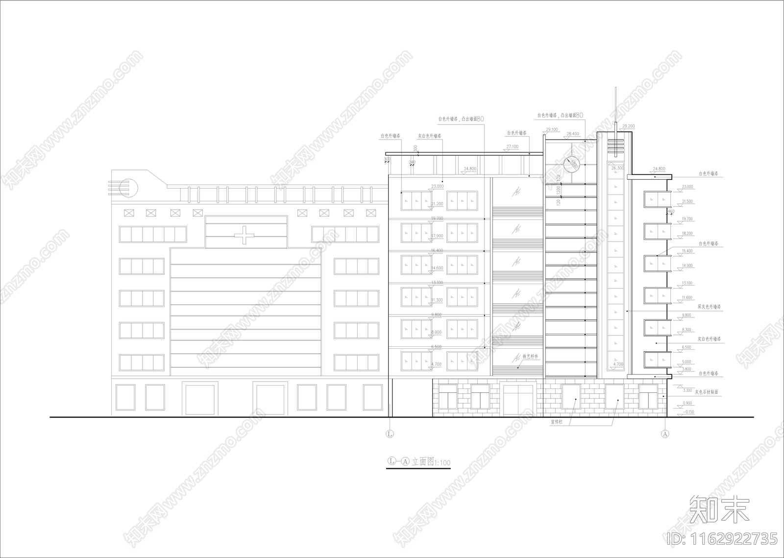 其他医院建筑cad施工图下载【ID:1162922735】