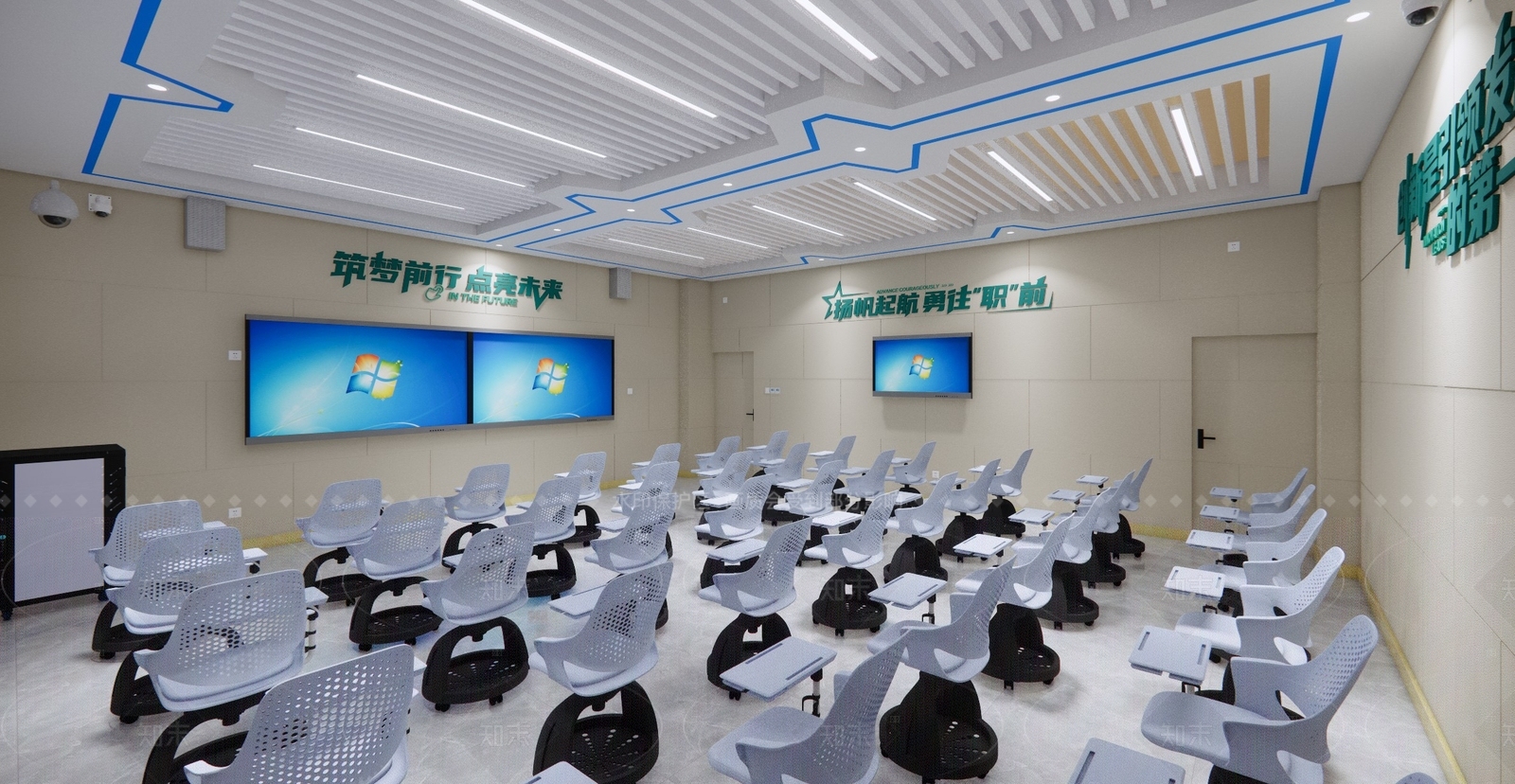 现代其他学校空间SU模型下载【ID:1216049463】