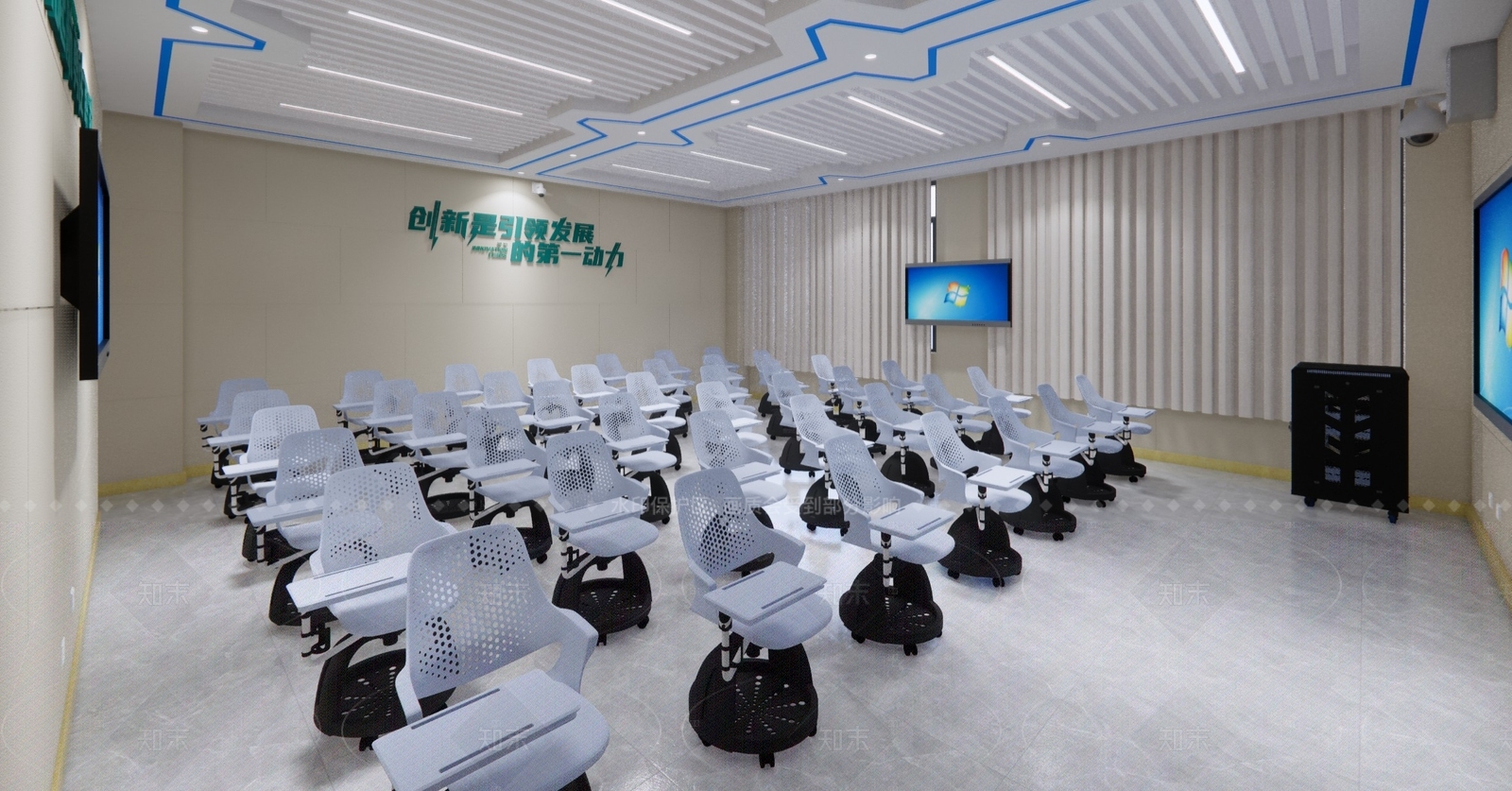 现代其他学校空间SU模型下载【ID:1216049463】