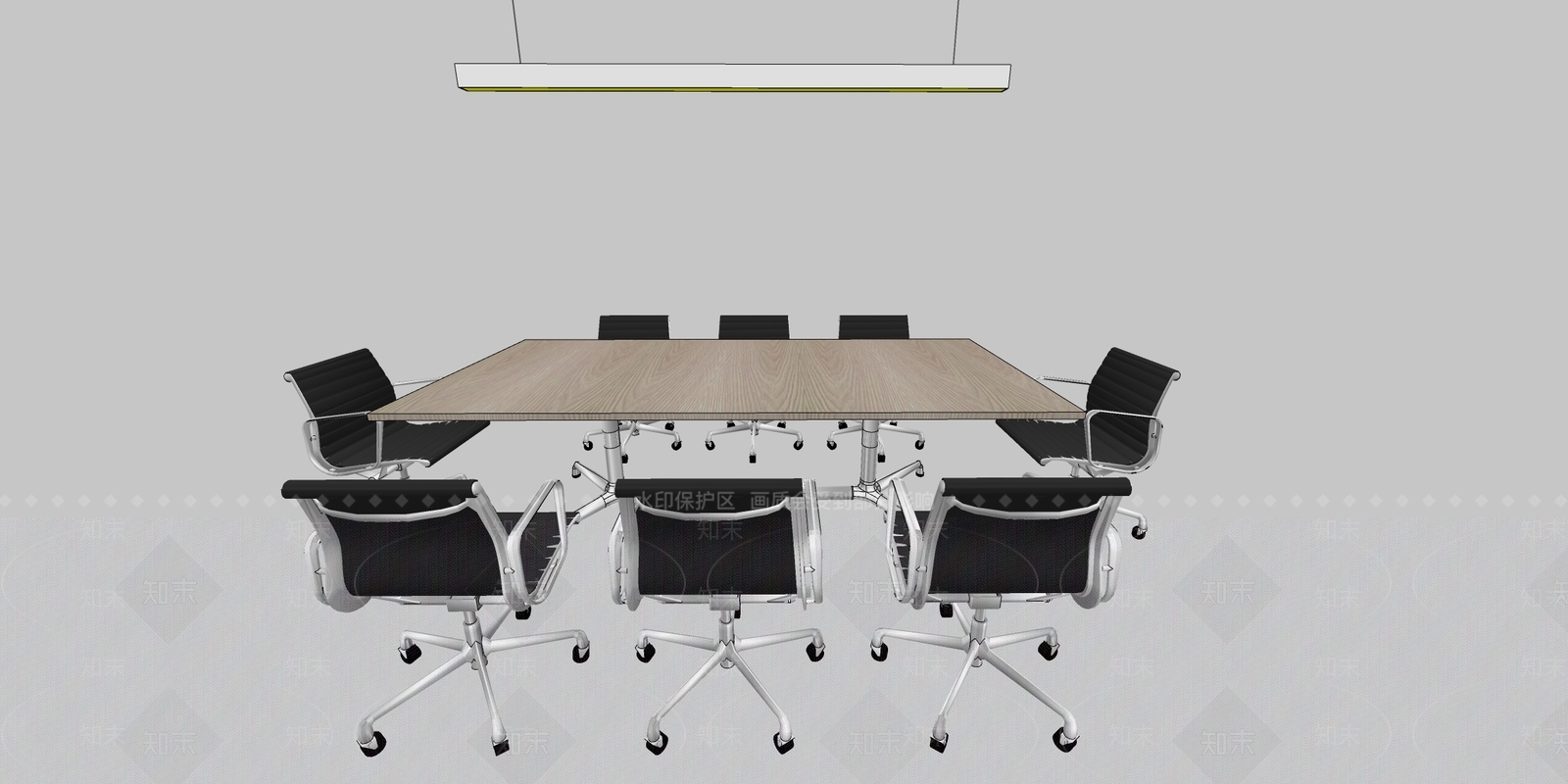 现代简约会议室SU模型下载【ID:1162924933】