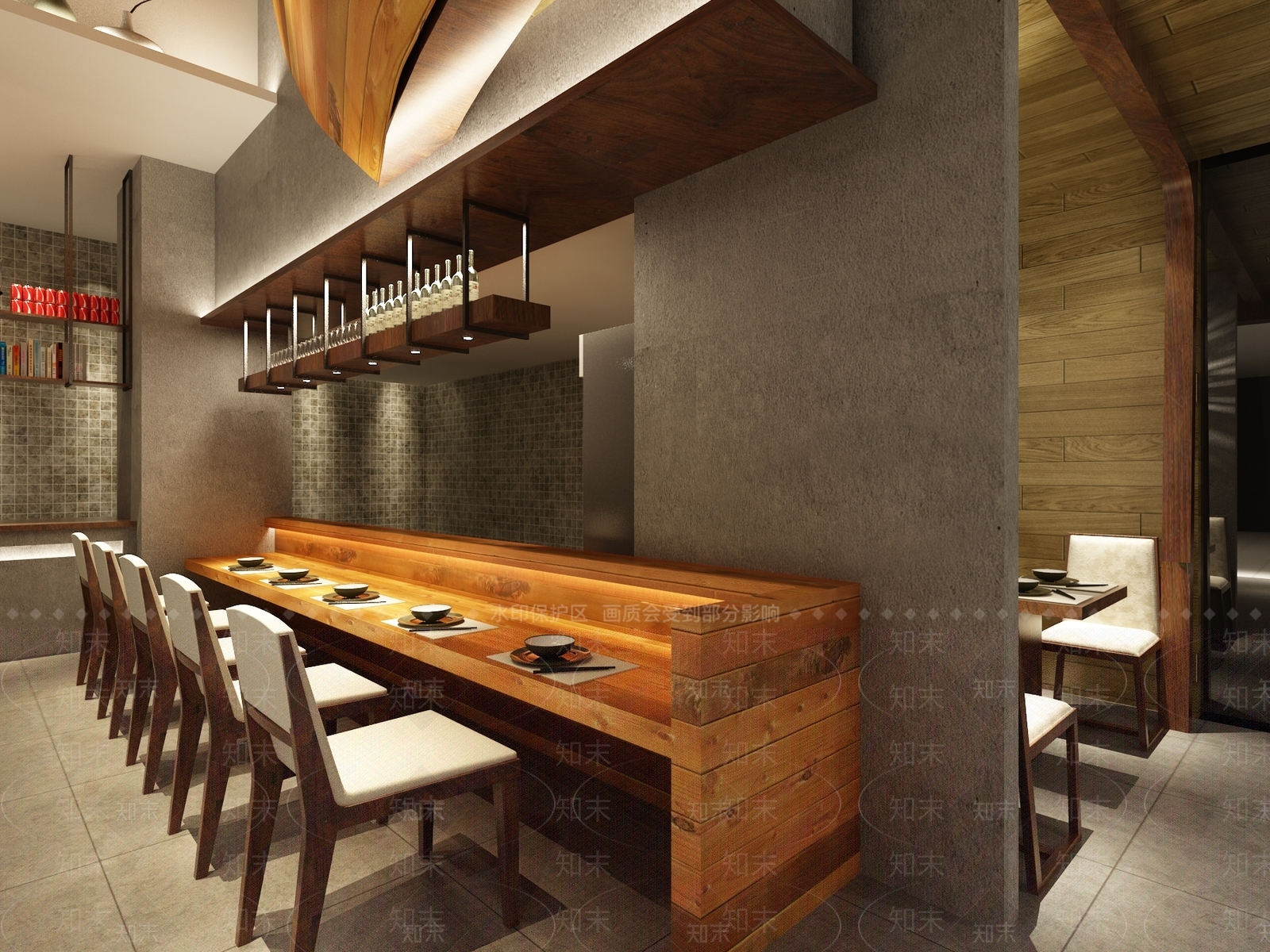 现代烧烤店3D模型下载【ID:1162927175】
