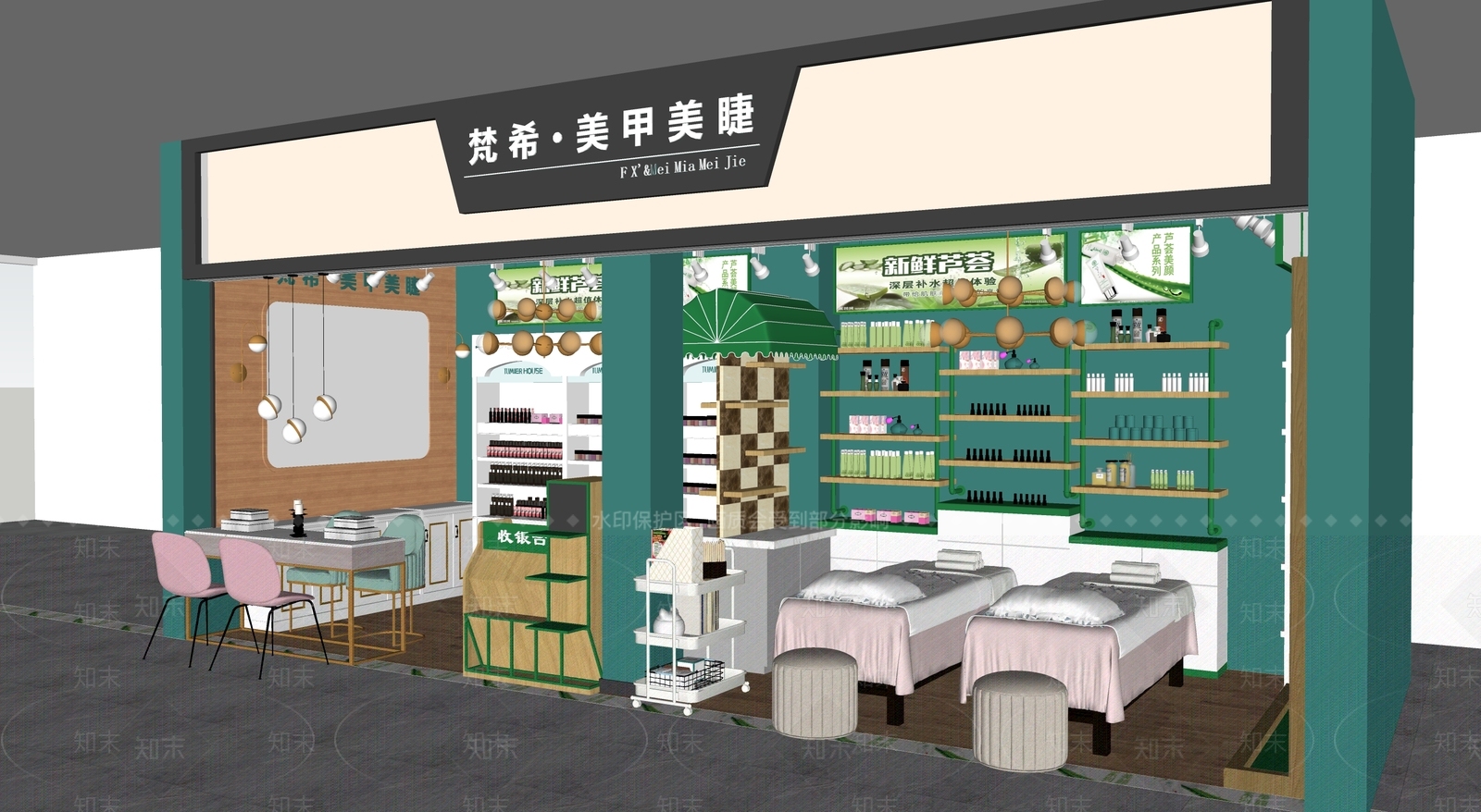 现代新中式其他店铺SU模型下载【ID:1162929115】