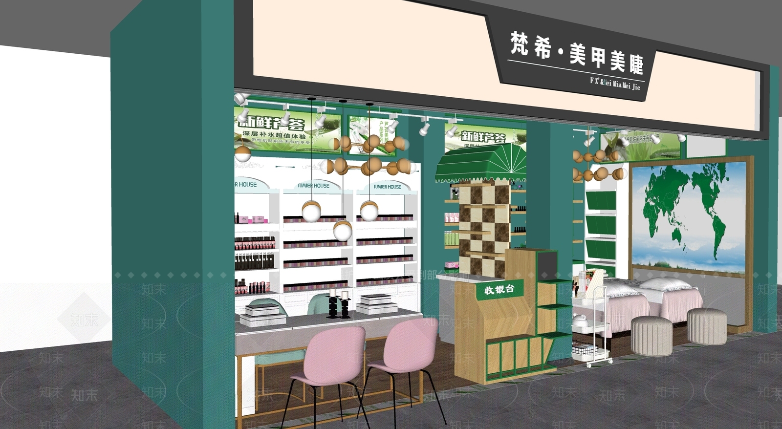 现代新中式其他店铺SU模型下载【ID:1162929115】