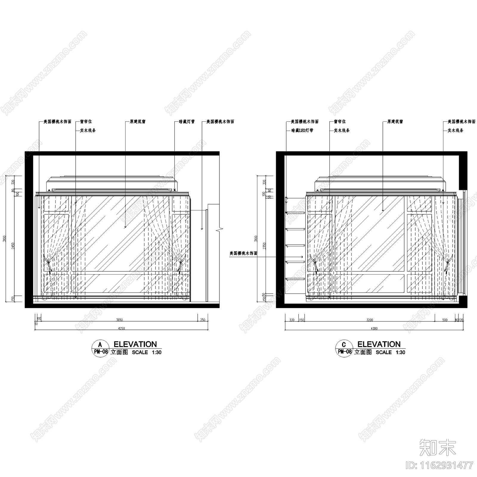 欧式银湖二层别墅室内家装cad施工图下载【ID:1162931477】