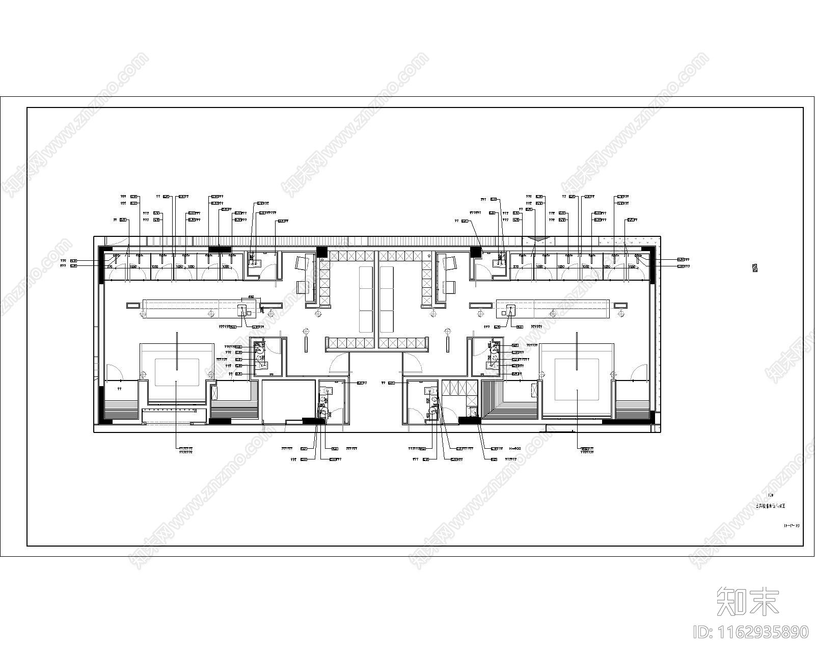 现代健身房cad施工图下载【ID:1162935890】