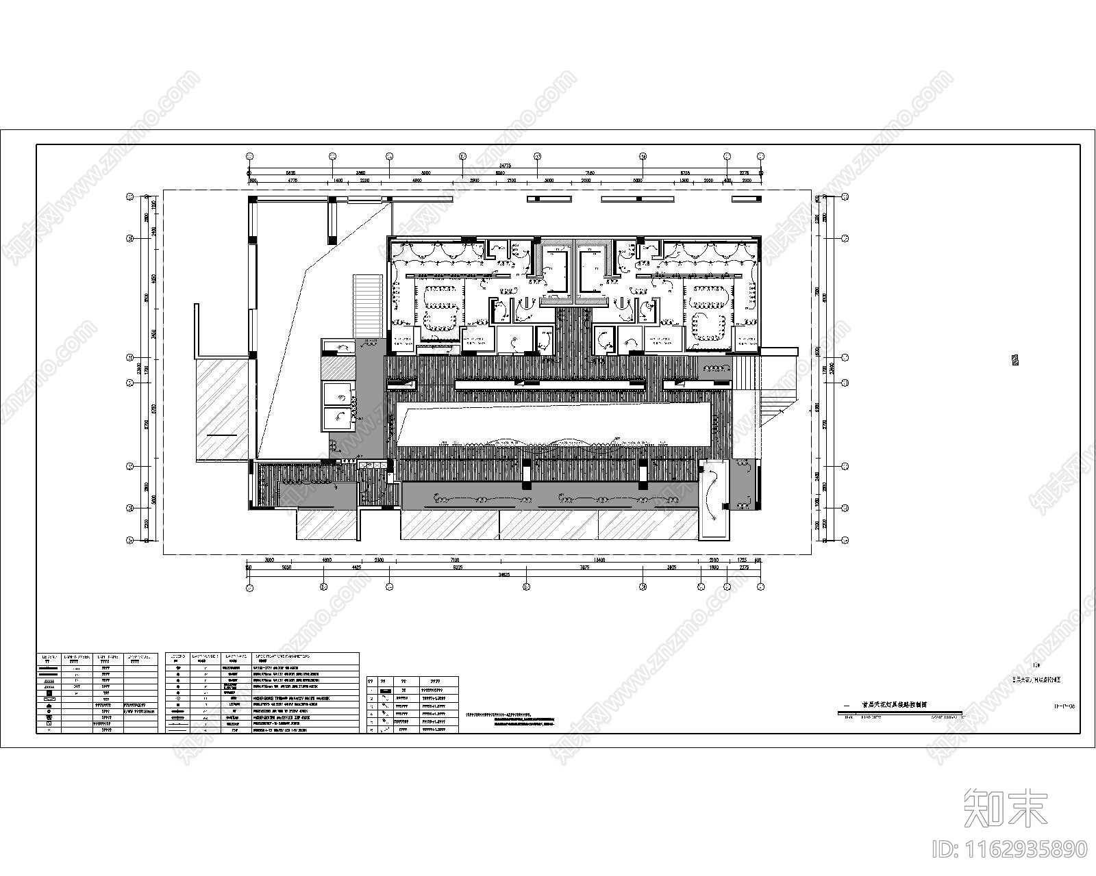 现代健身房cad施工图下载【ID:1162935890】