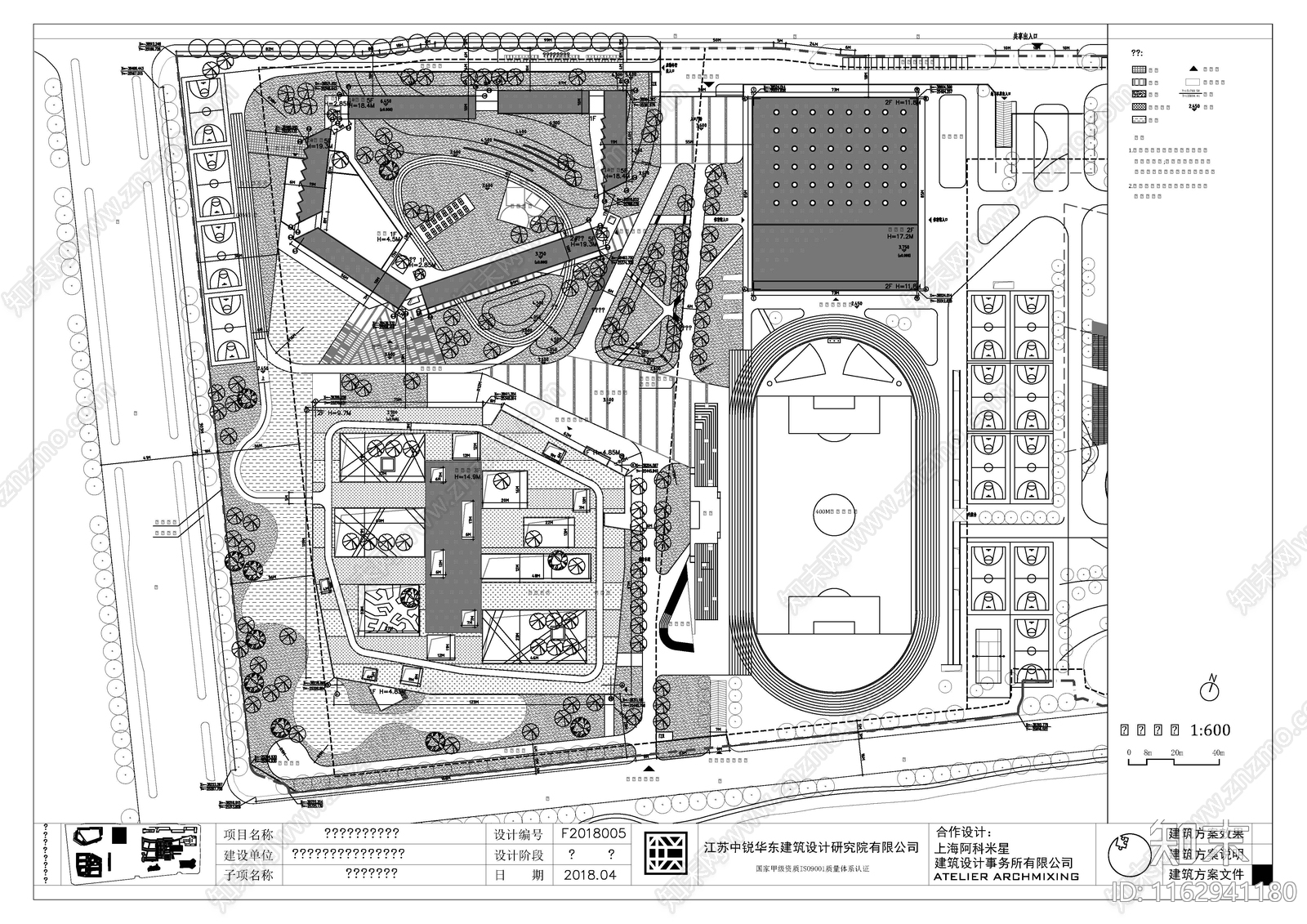 现代学校建筑cad施工图下载【ID:1162941180】