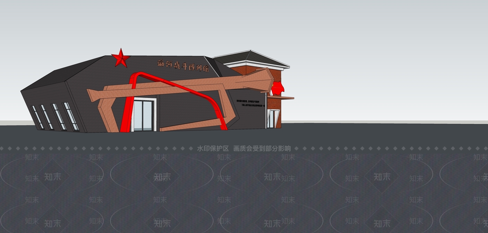 现代其他文化场馆SU模型下载【ID:1162942720】