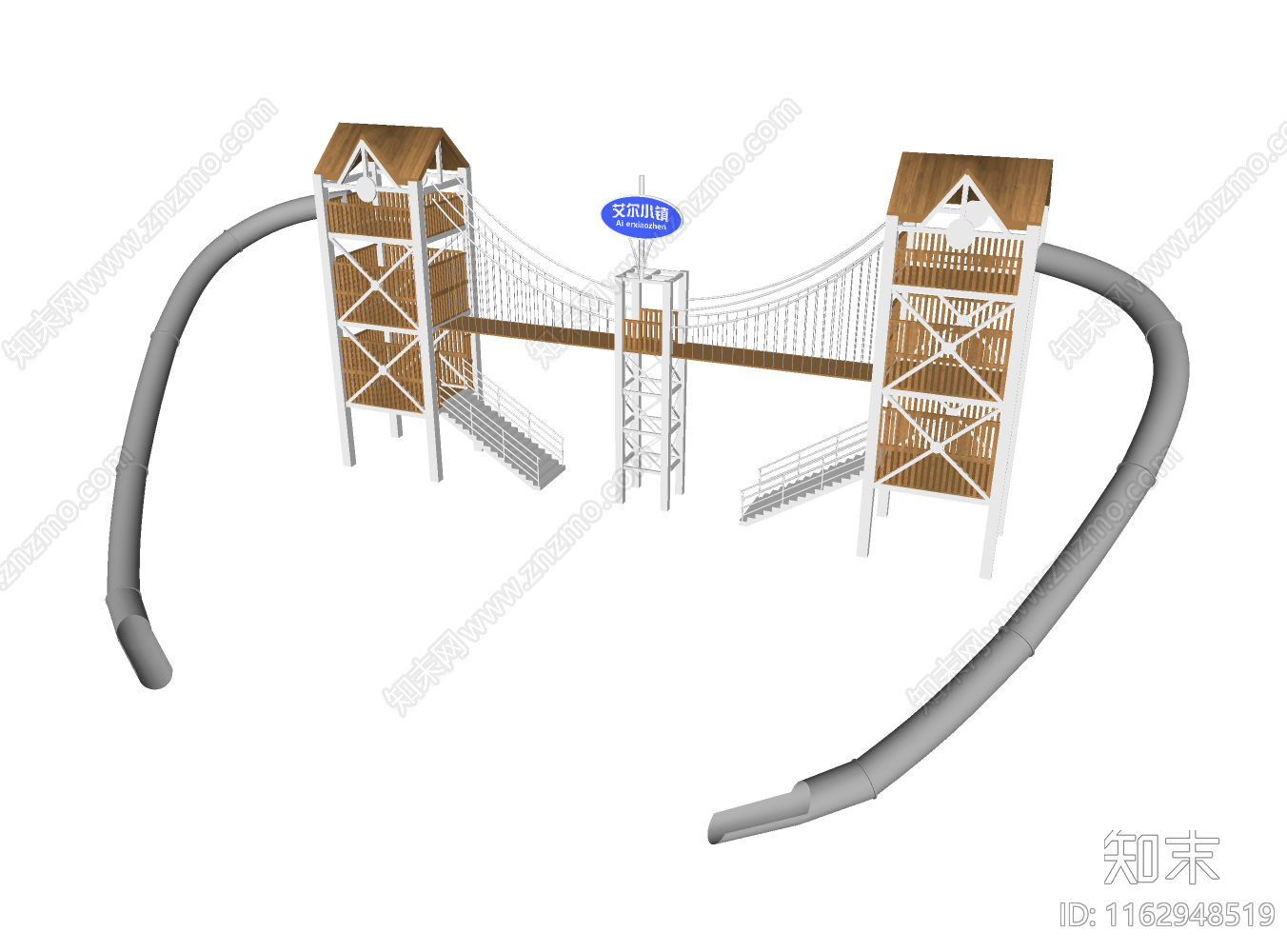游乐设施SU模型下载【ID:1162948519】