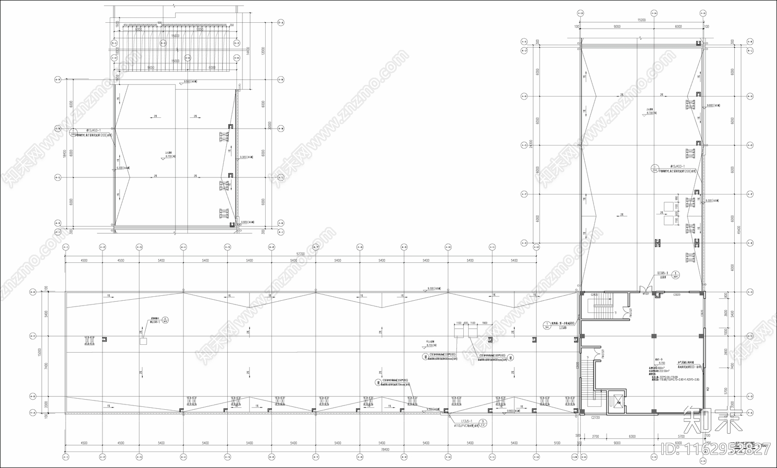 现代商业街施工图下载【ID:1162952827】