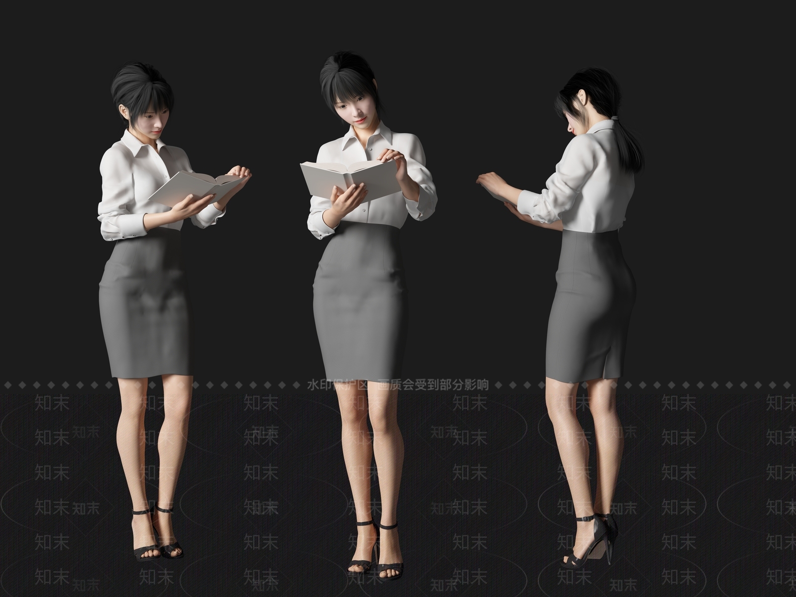 女人SU模型下载【ID:1162953884】
