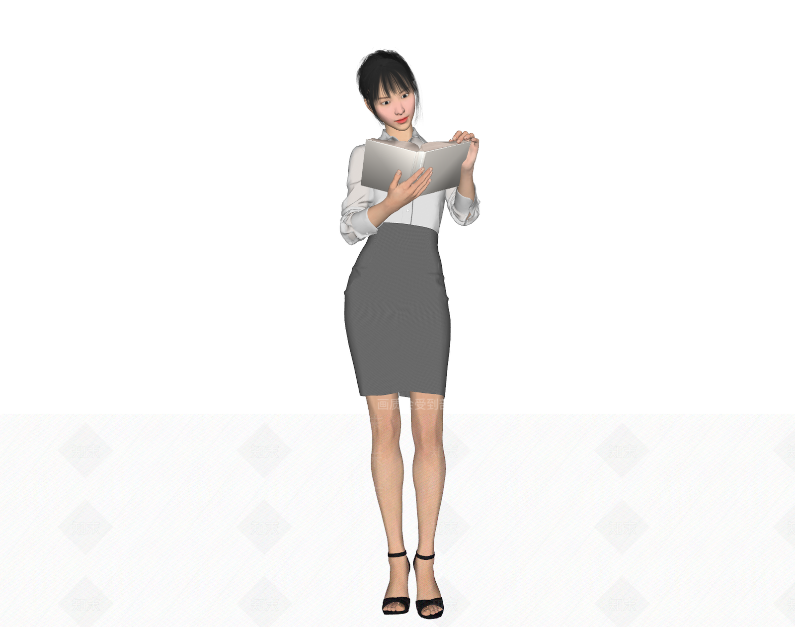 女人SU模型下载【ID:1162953884】