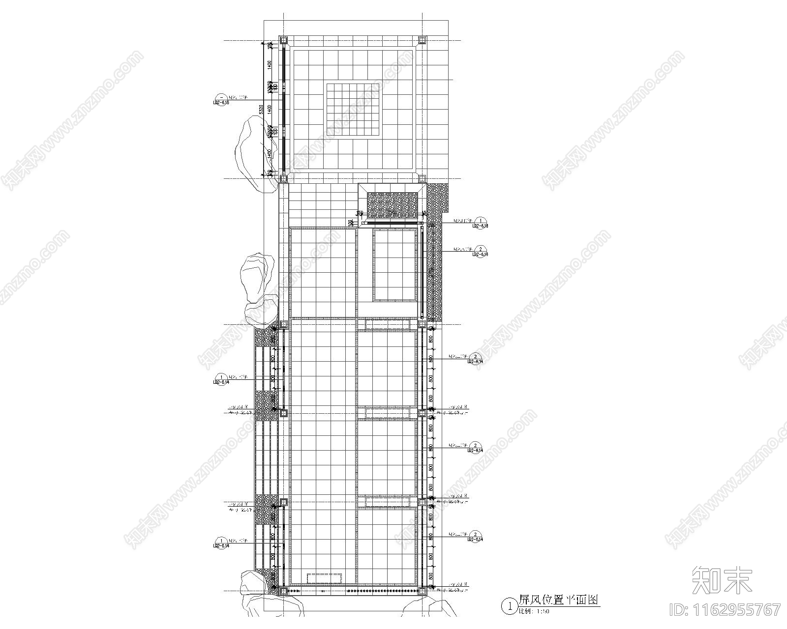 新中式廊架节点cad施工图下载【ID:1162955767】