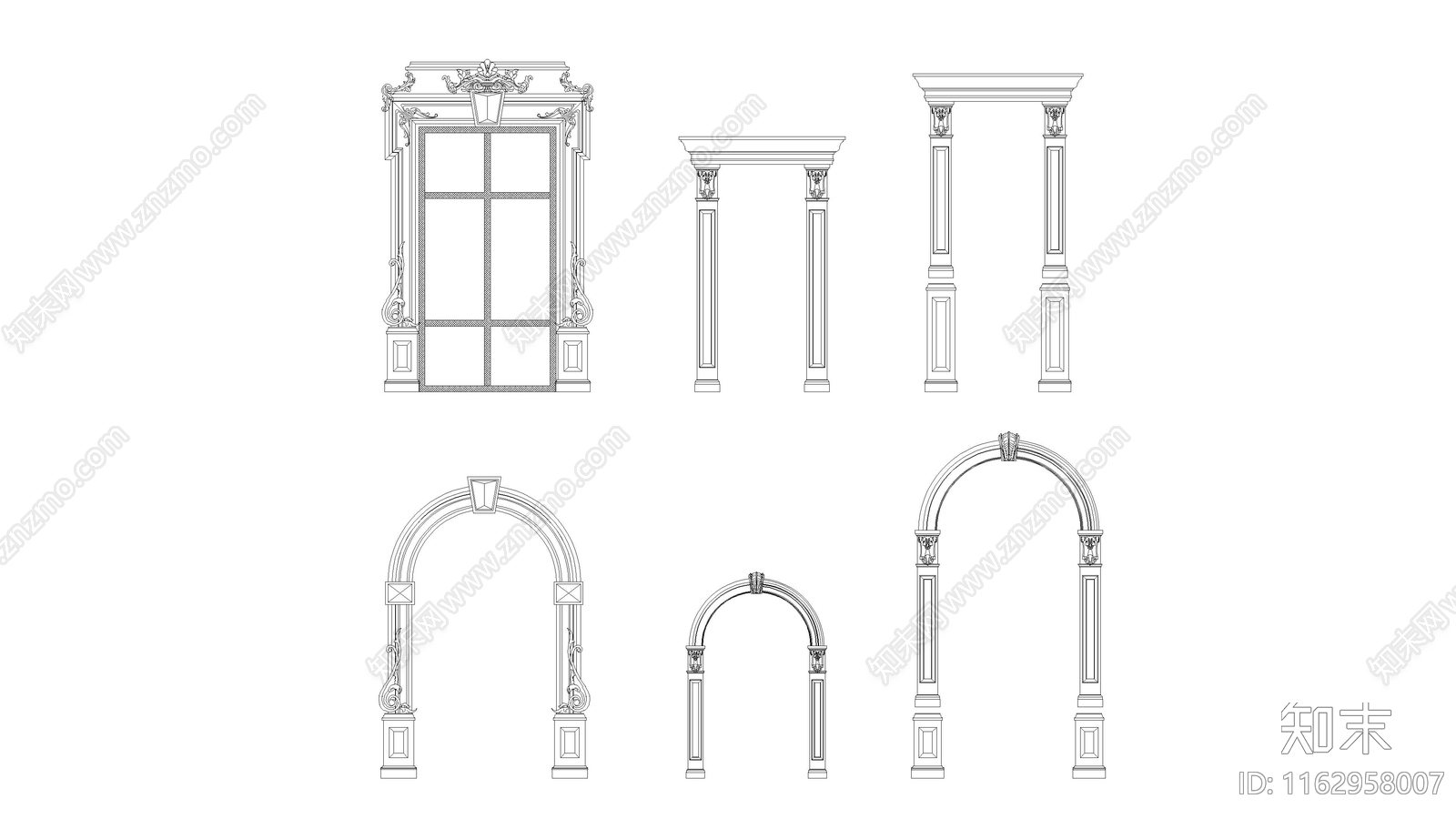 欧式其他图库施工图下载【ID:1162958007】