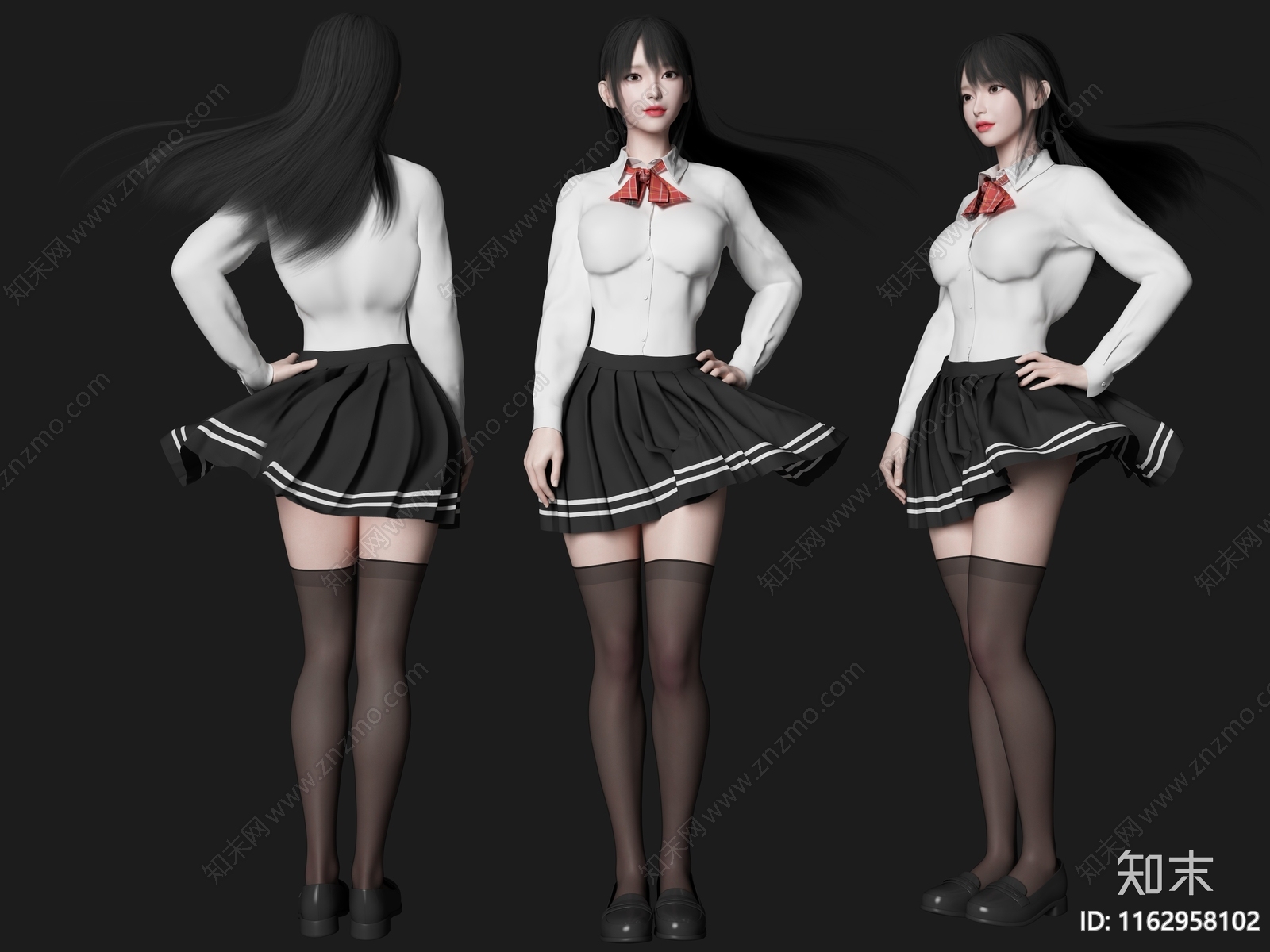 女人3D模型下载【ID:1162958102】