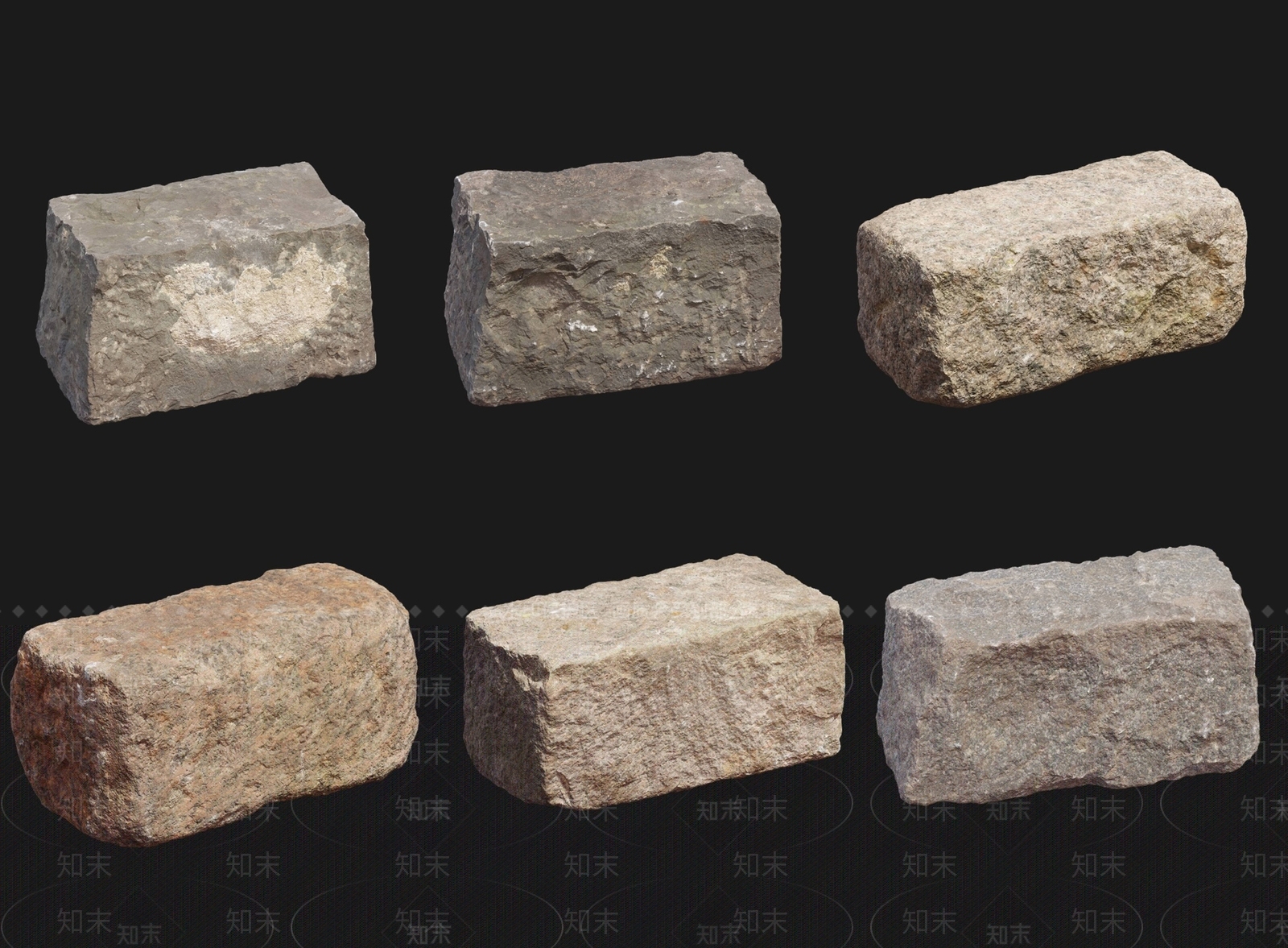 现代石头3D模型下载【ID:1162958483】