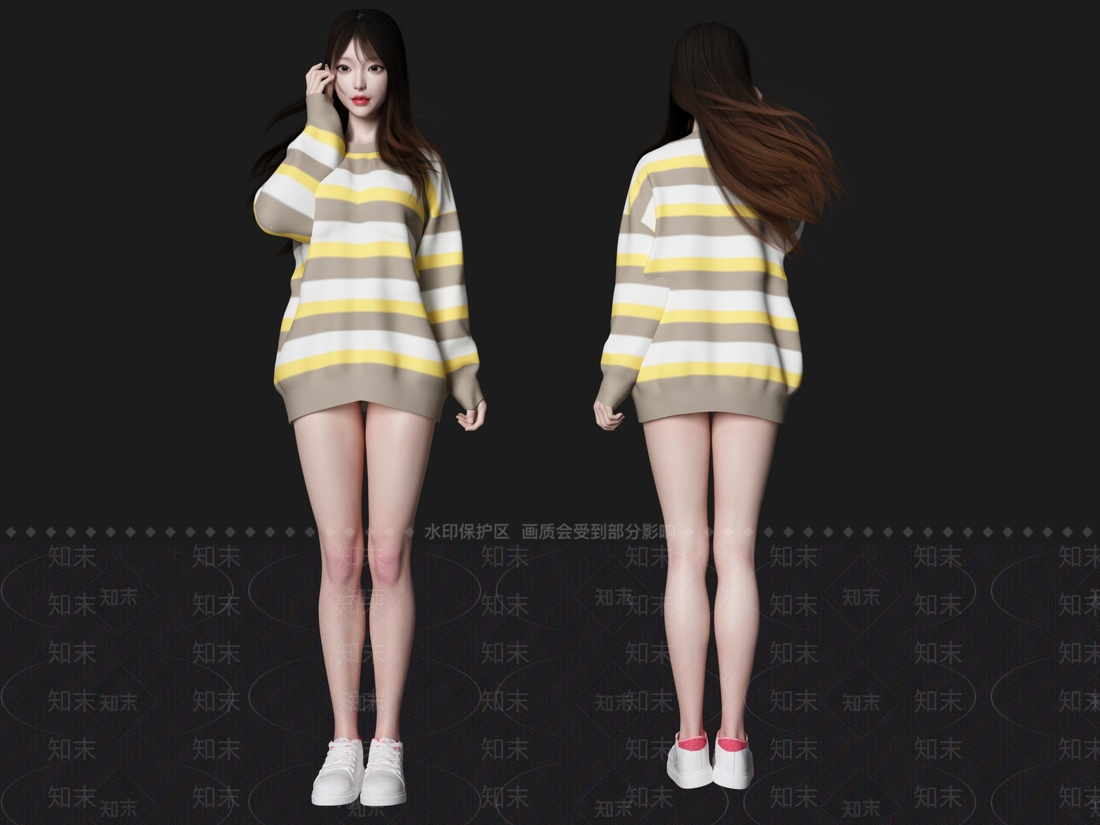 女人3D模型下载【ID:1162959084】