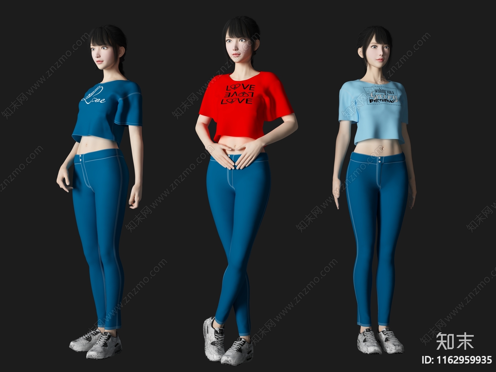 女人3D模型下载【ID:1162959935】