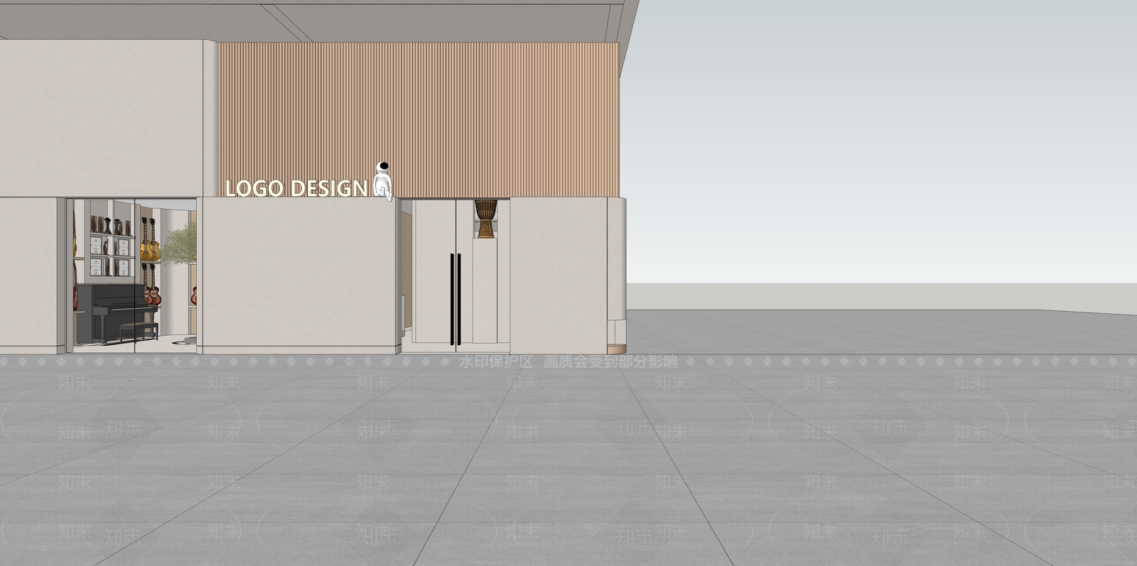 现代其他店铺SU模型下载【ID:1162960302】