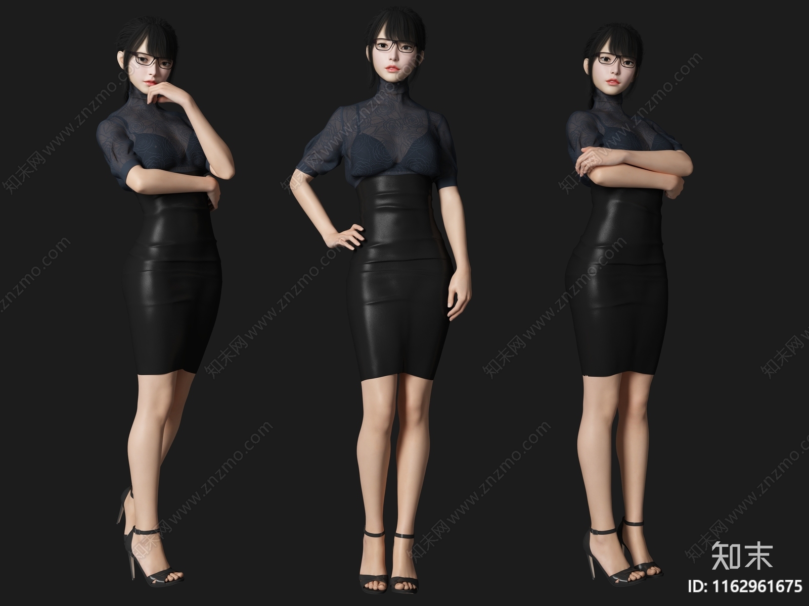 女人3D模型下载【ID:1162961675】