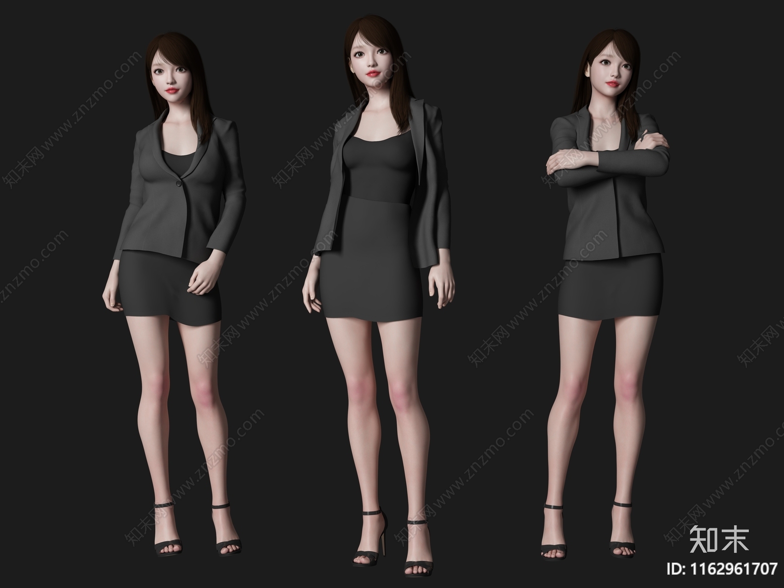 女人3D模型下载【ID:1162961707】