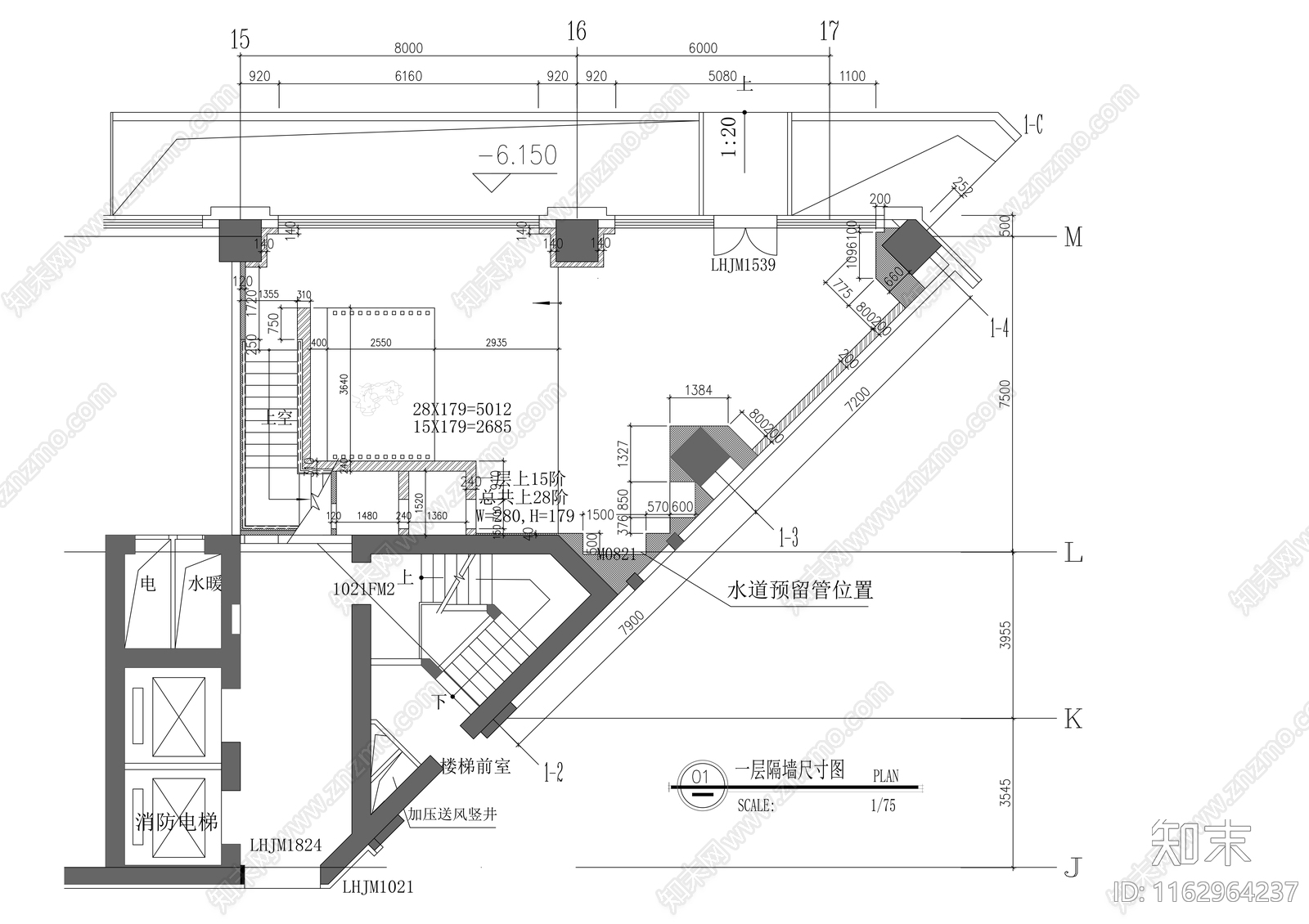 现代茶馆cad施工图下载【ID:1162964237】