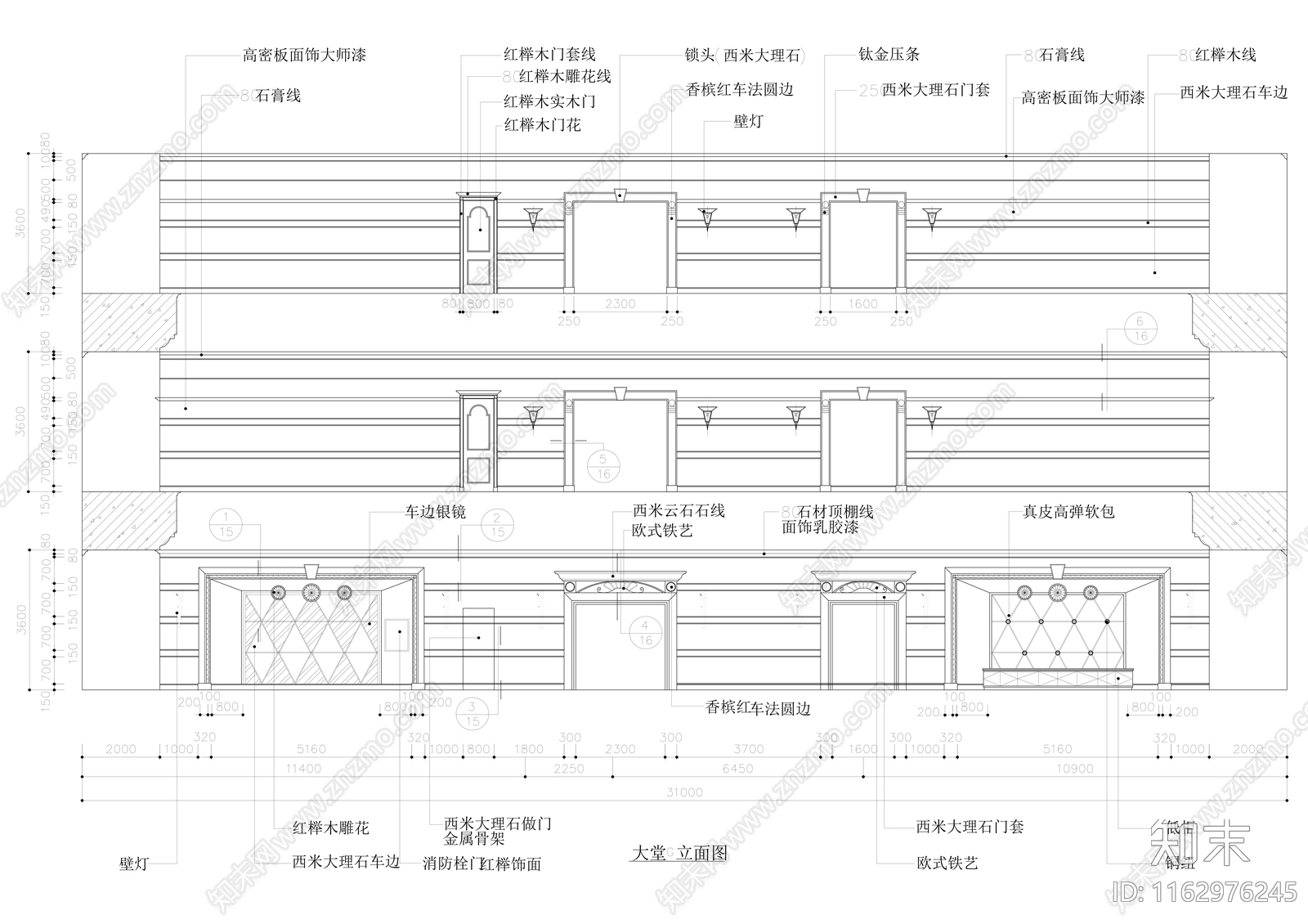 现代酒吧cad施工图下载【ID:1162976245】