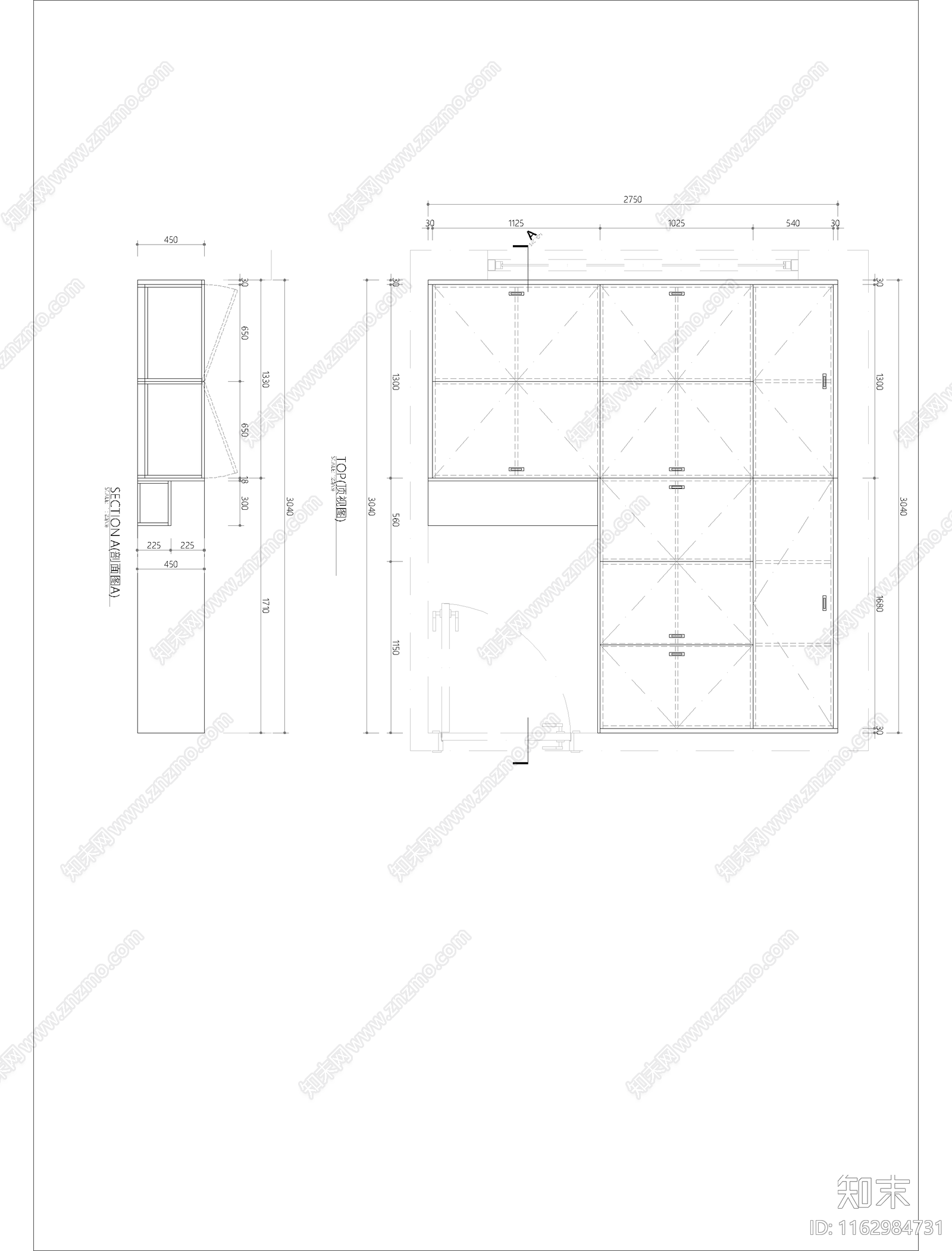 现代榻榻米施工图下载【ID:1162984731】