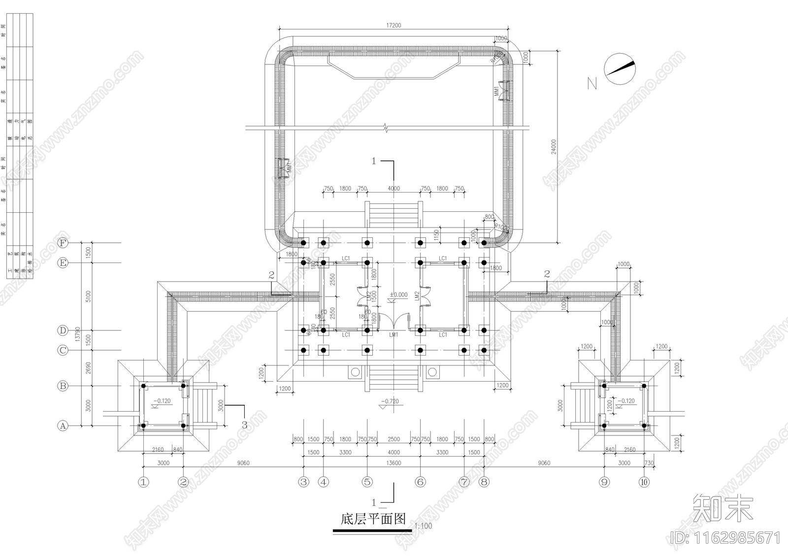 中古其他门卫室建筑cad施工图下载【ID:1162985671】