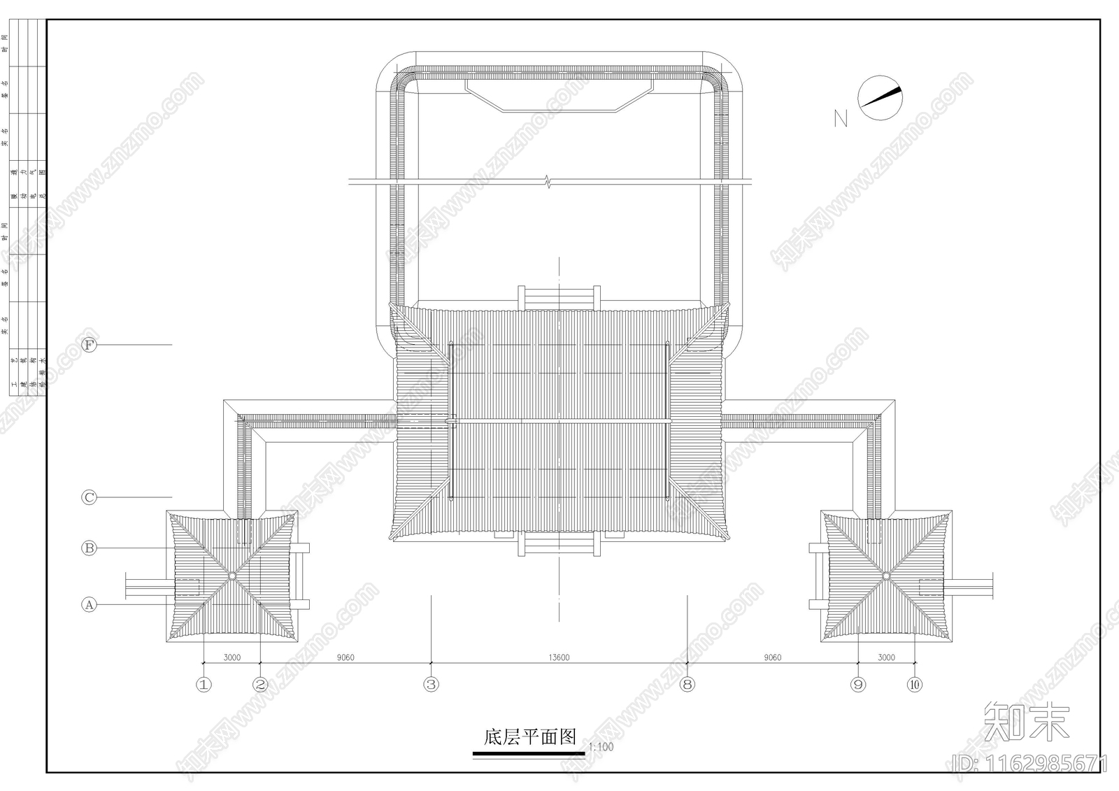 中古其他门卫室建筑cad施工图下载【ID:1162985671】