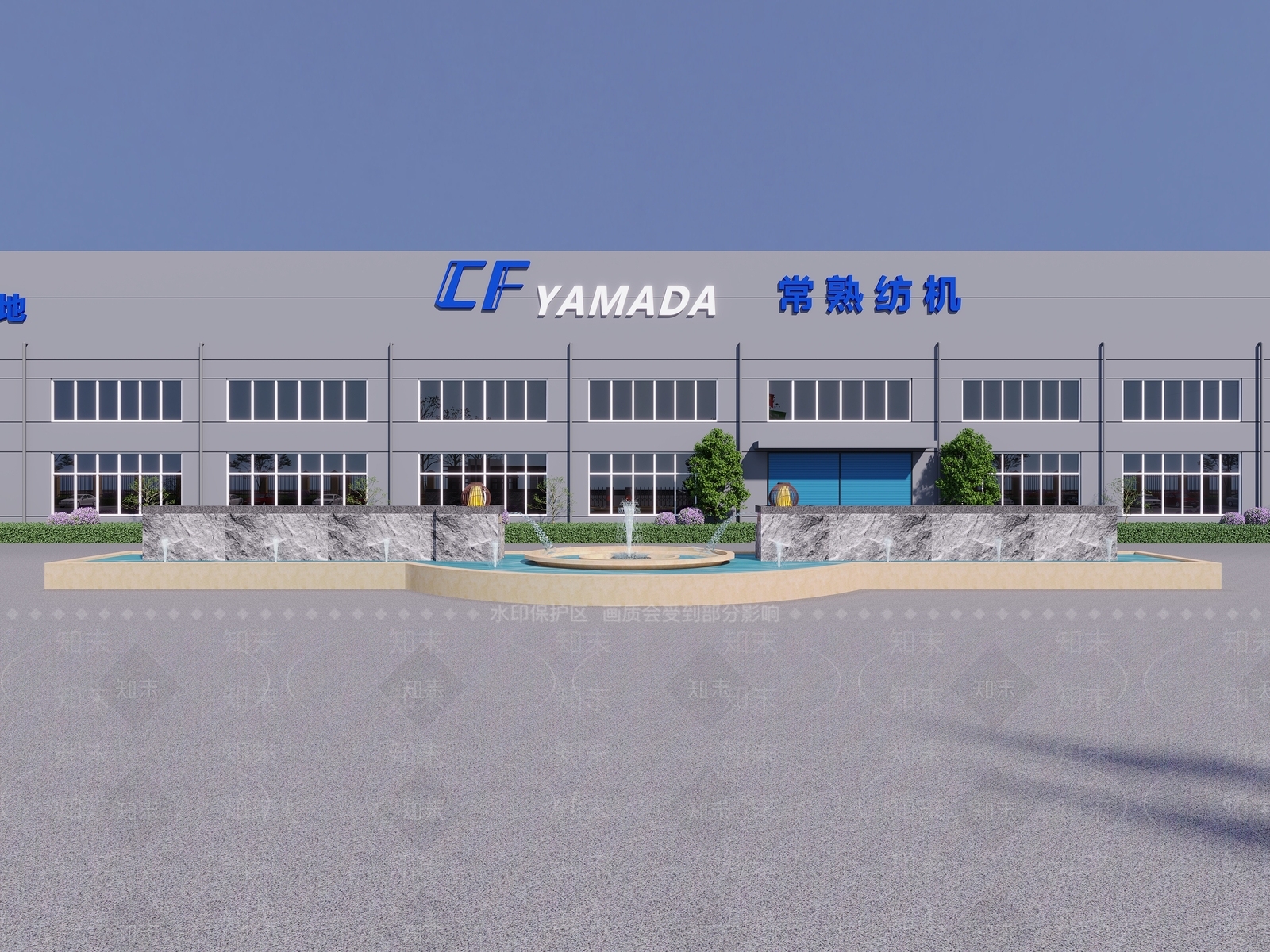 现代极简厂房3D模型下载【ID:1162992480】