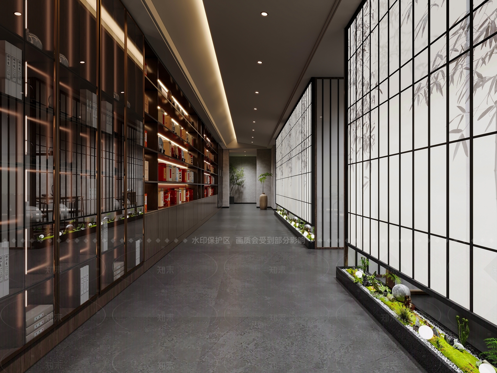 现代极简茶餐厅3D模型下载【ID:1162994100】