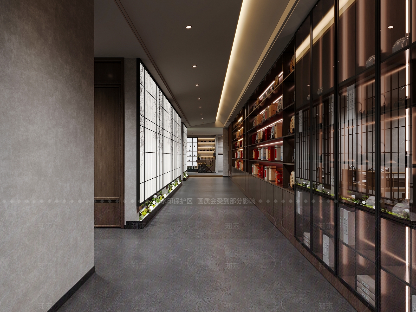 现代极简茶餐厅3D模型下载【ID:1162994100】