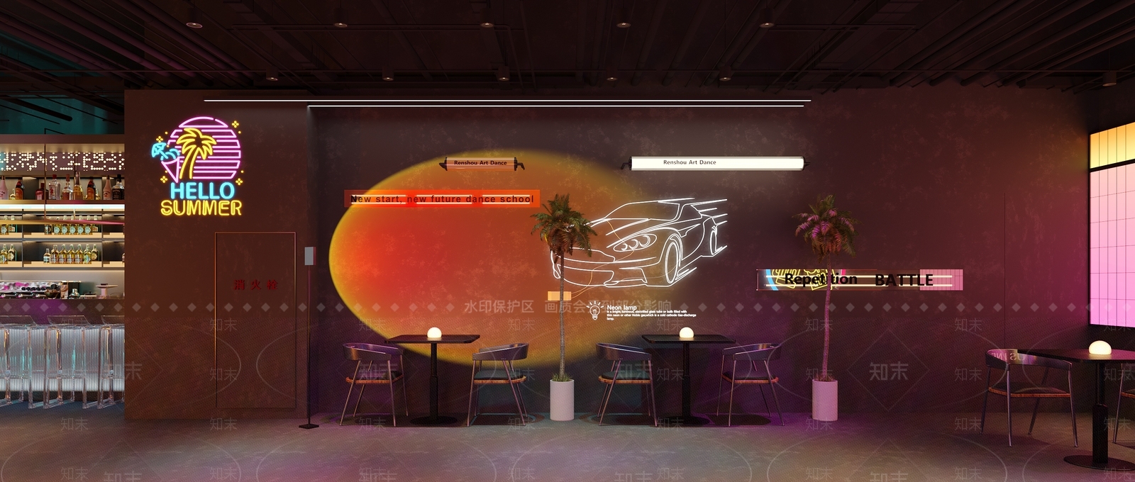 现代轻奢酒吧3D模型下载【ID:1162999671】