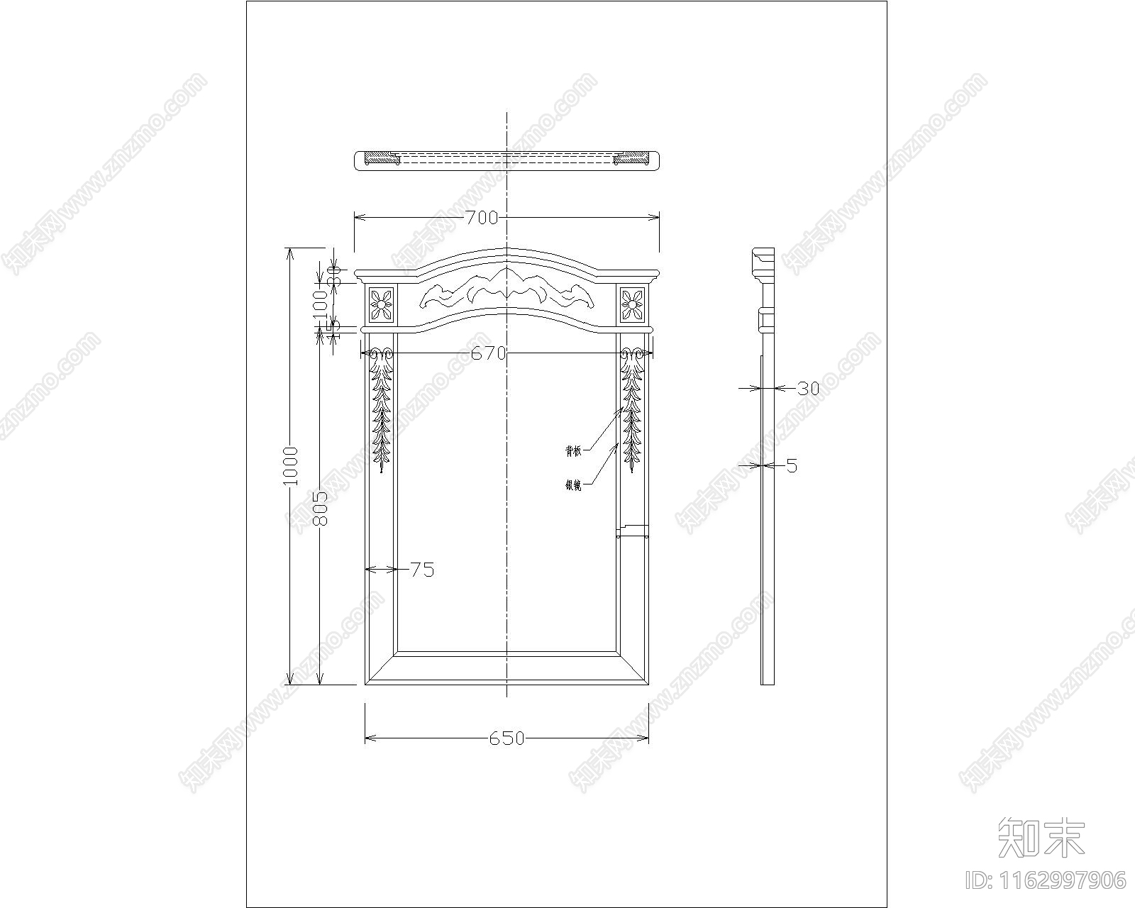 美式综合家具图库施工图下载【ID:1162997906】