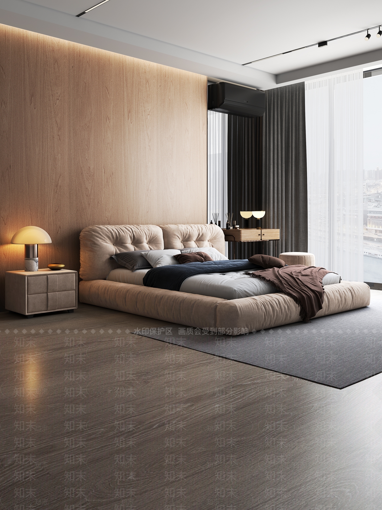 软包双人床双人床3D模型下载【ID:1227493247】
