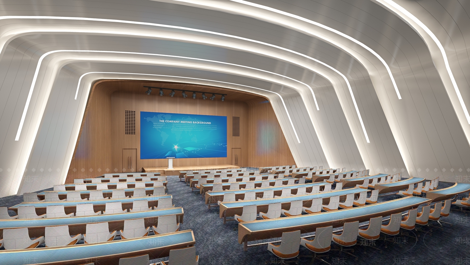 现代报告厅3D模型下载【ID:1162998511】