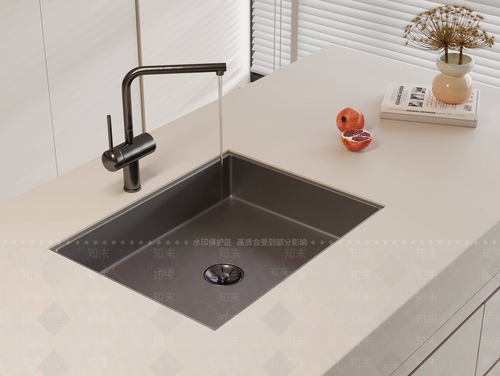 现代水槽SU模型下载【ID:1163003213】