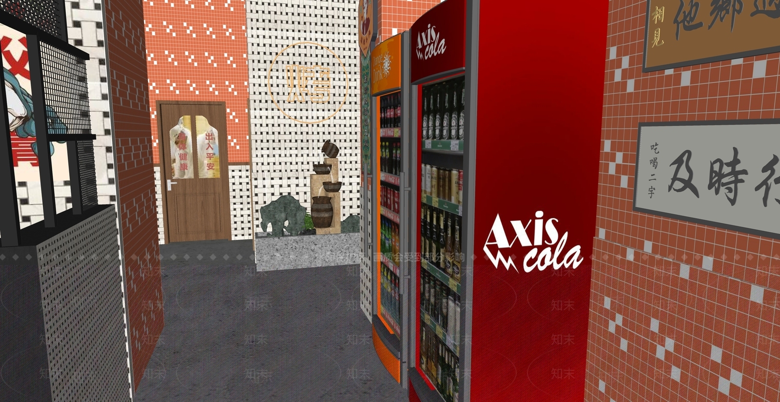 现代其他店铺SU模型下载【ID:1163003316】