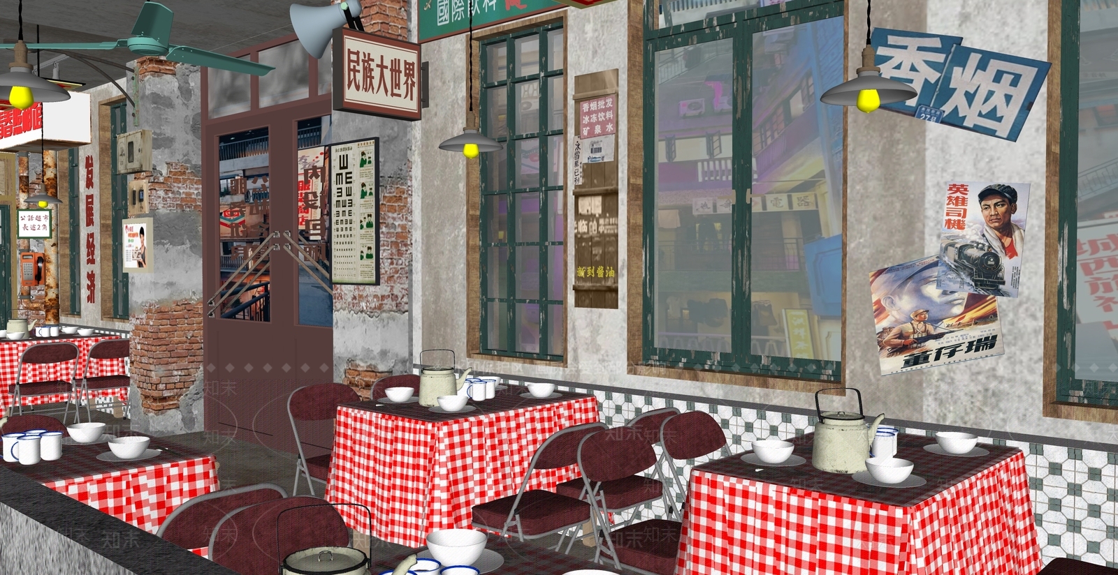 现代其他店铺SU模型下载【ID:1163004725】