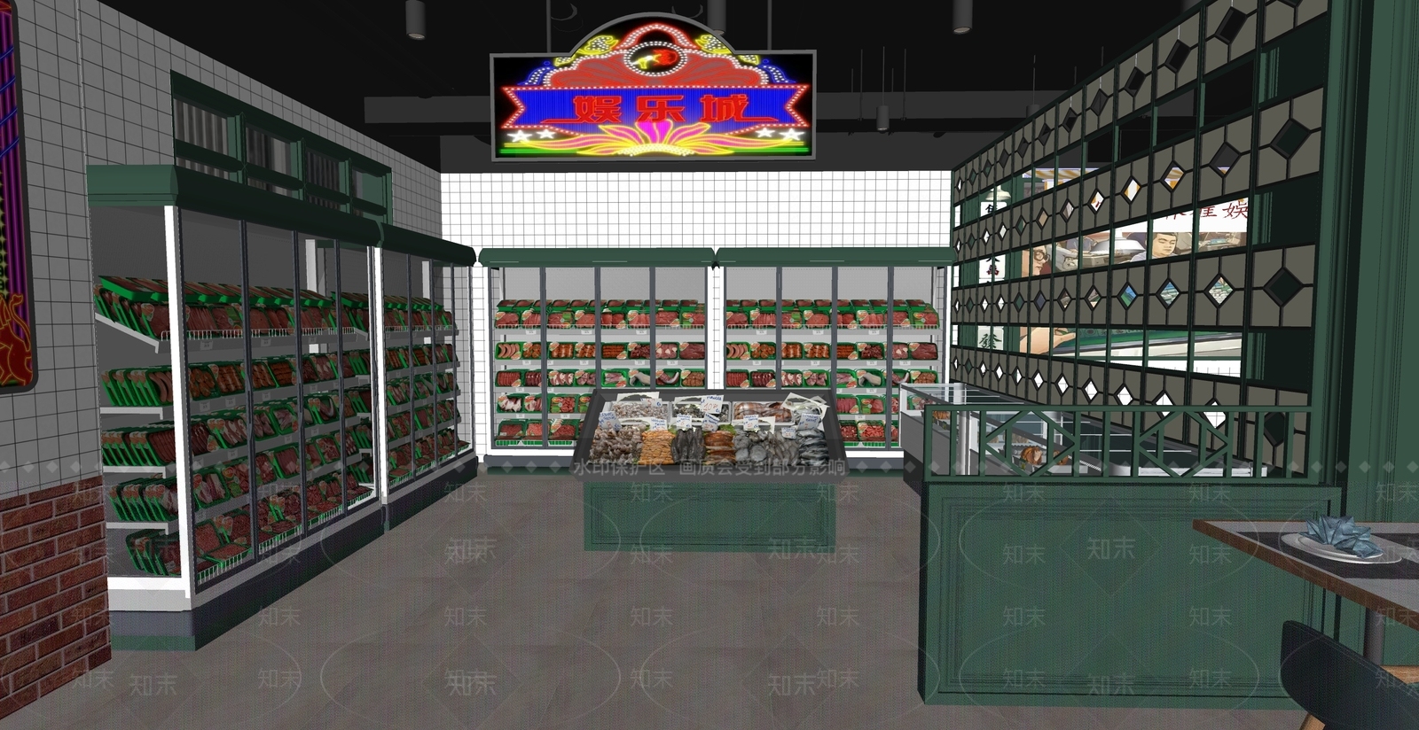 现代其他店铺SU模型下载【ID:1163006213】