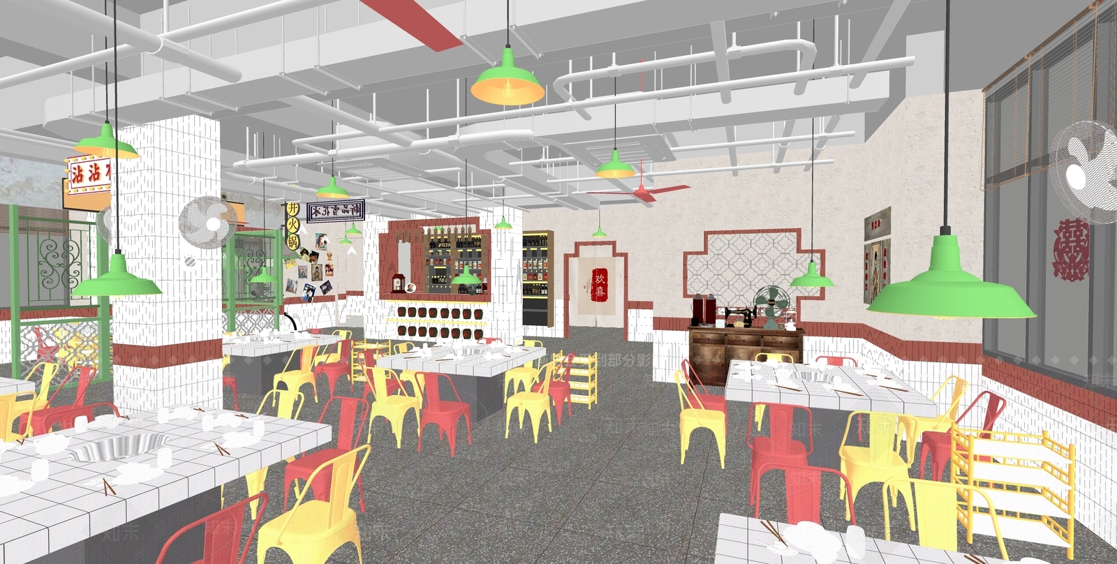 现代其他店铺SU模型下载【ID:1163006790】