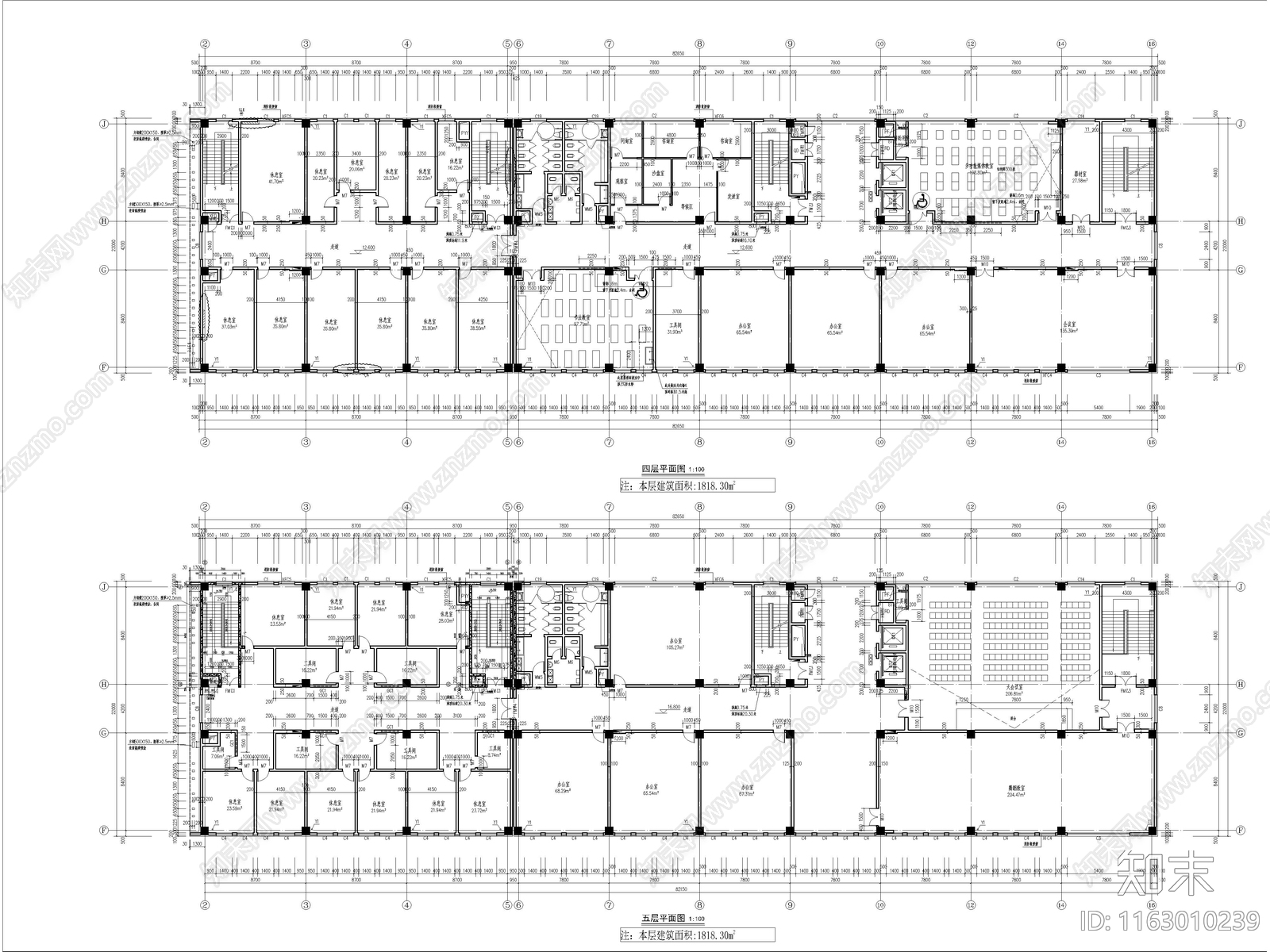 现代学校建筑cad施工图下载【ID:1163010239】