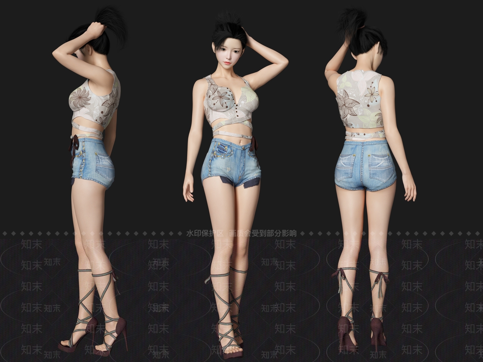 女人3D模型下载【ID:1163012492】