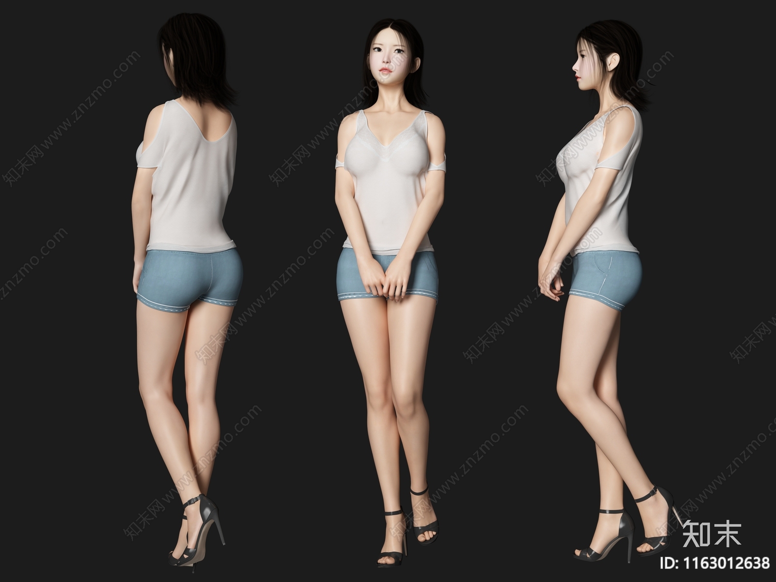 女人3D模型下载【ID:1163012638】